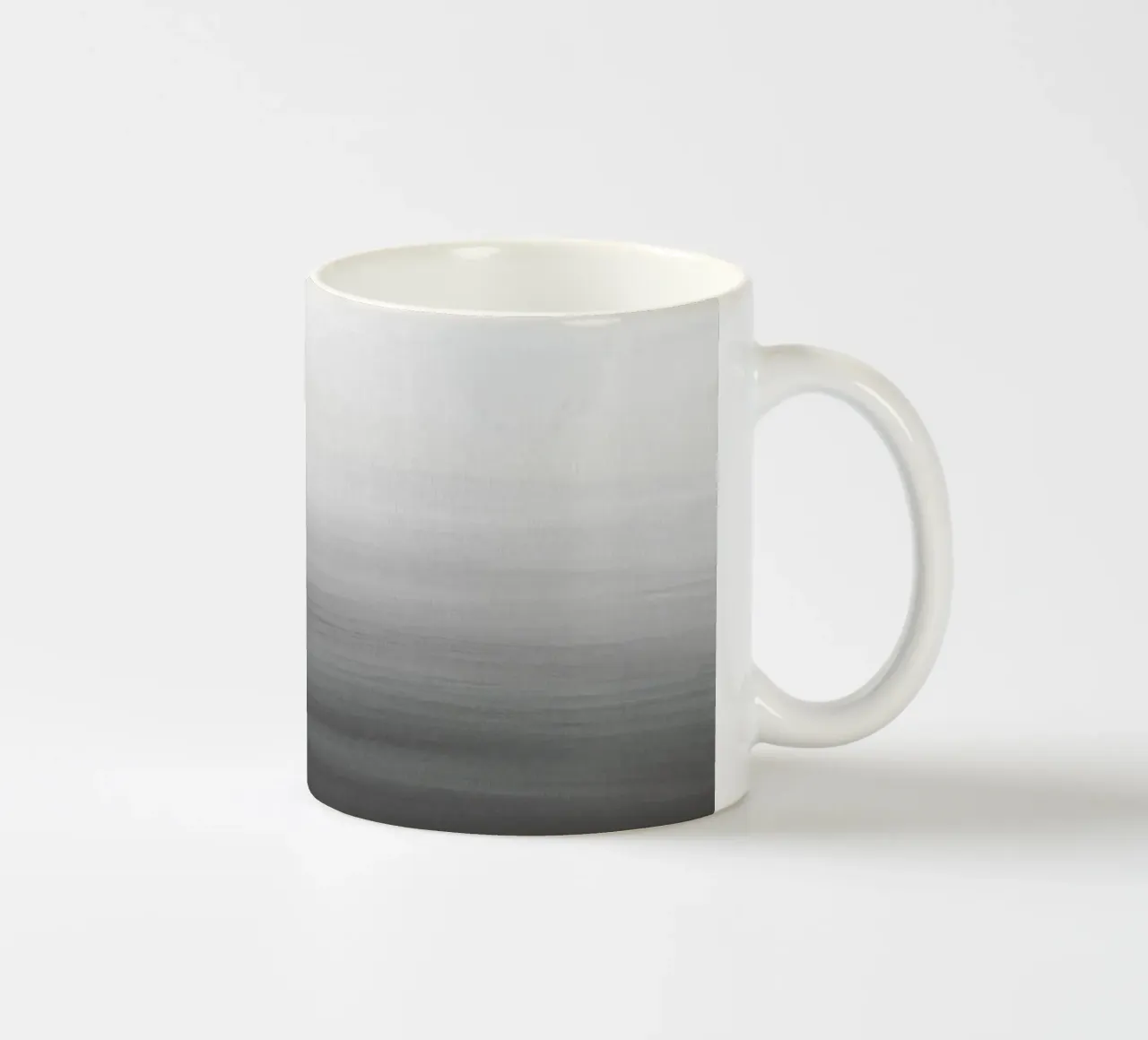 Gradiente acquerello grigio tazza in ceramica da NouveauPrints