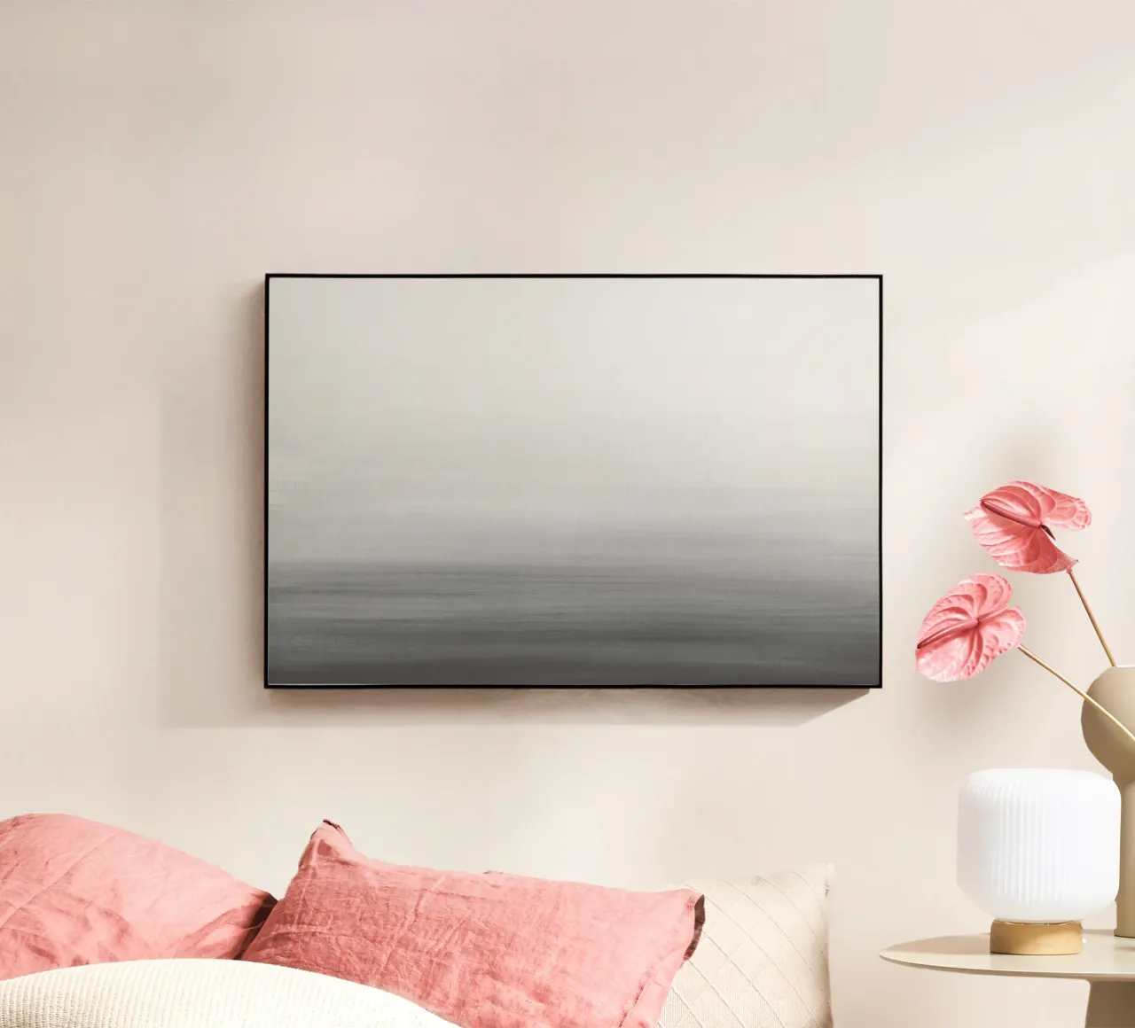 Gradiente acquerello grigio plexiglass da NouveauPrints