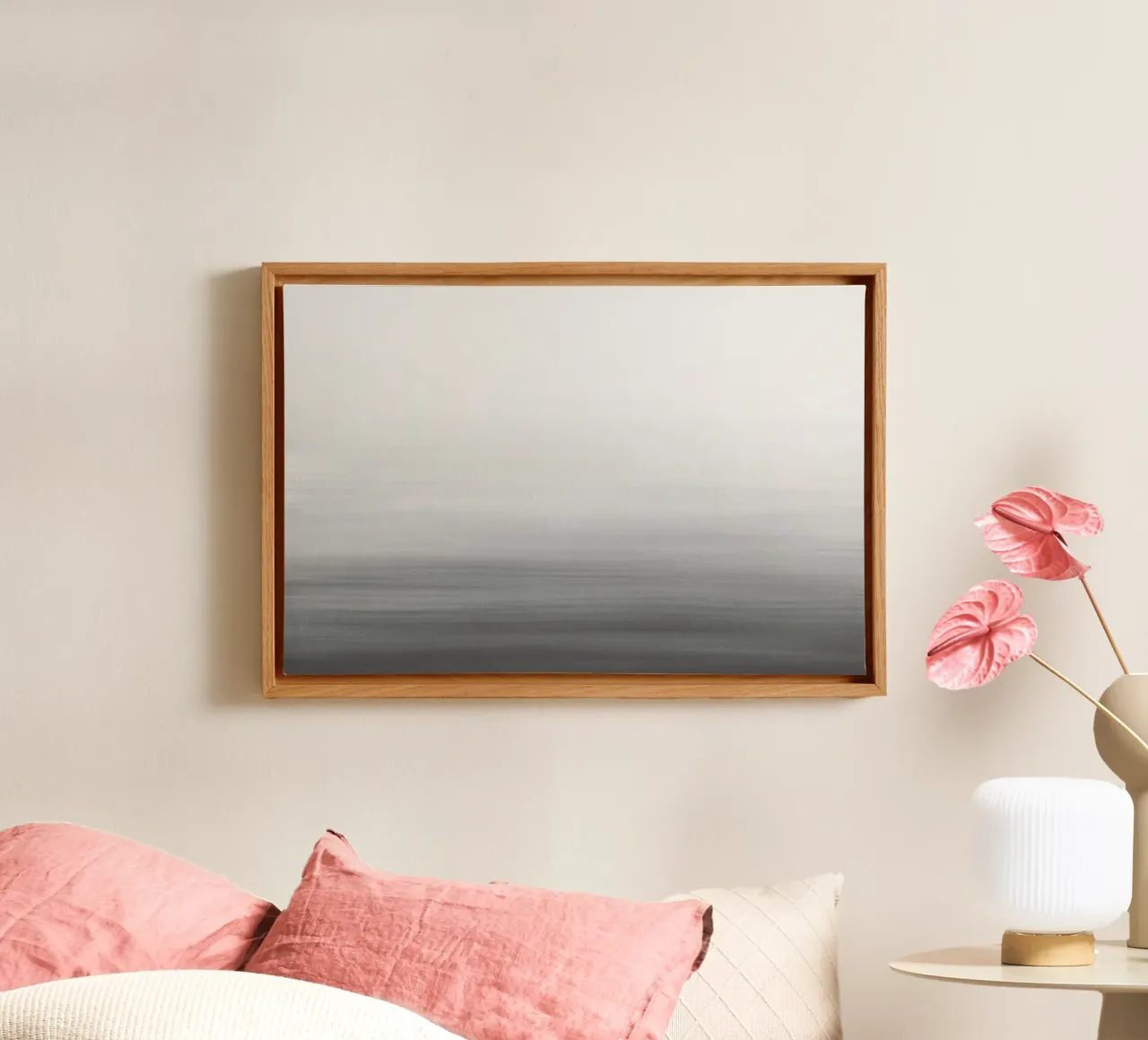 Gradiente acquerello grigio tela da NouveauPrints