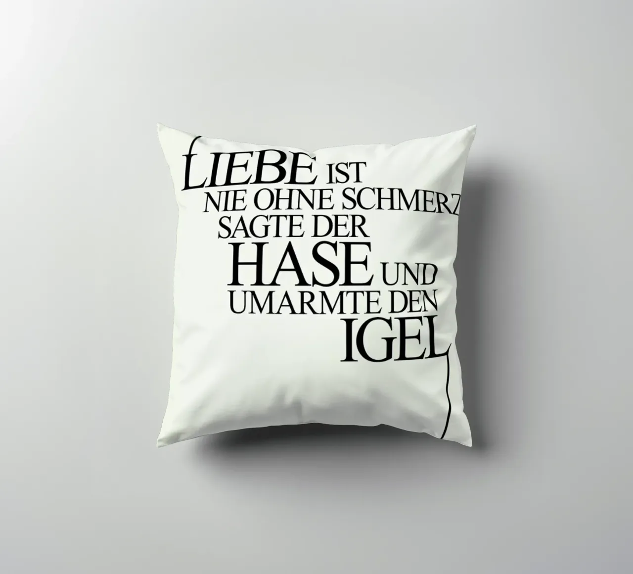 Hase Und Igel cuscino da Kubistika