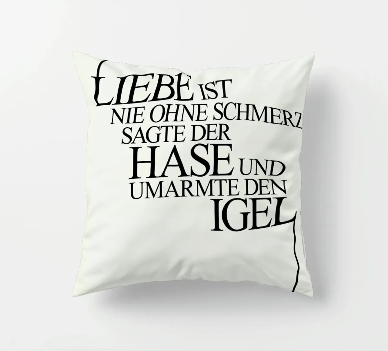 Hase Und Igel cuscino da Kubistika