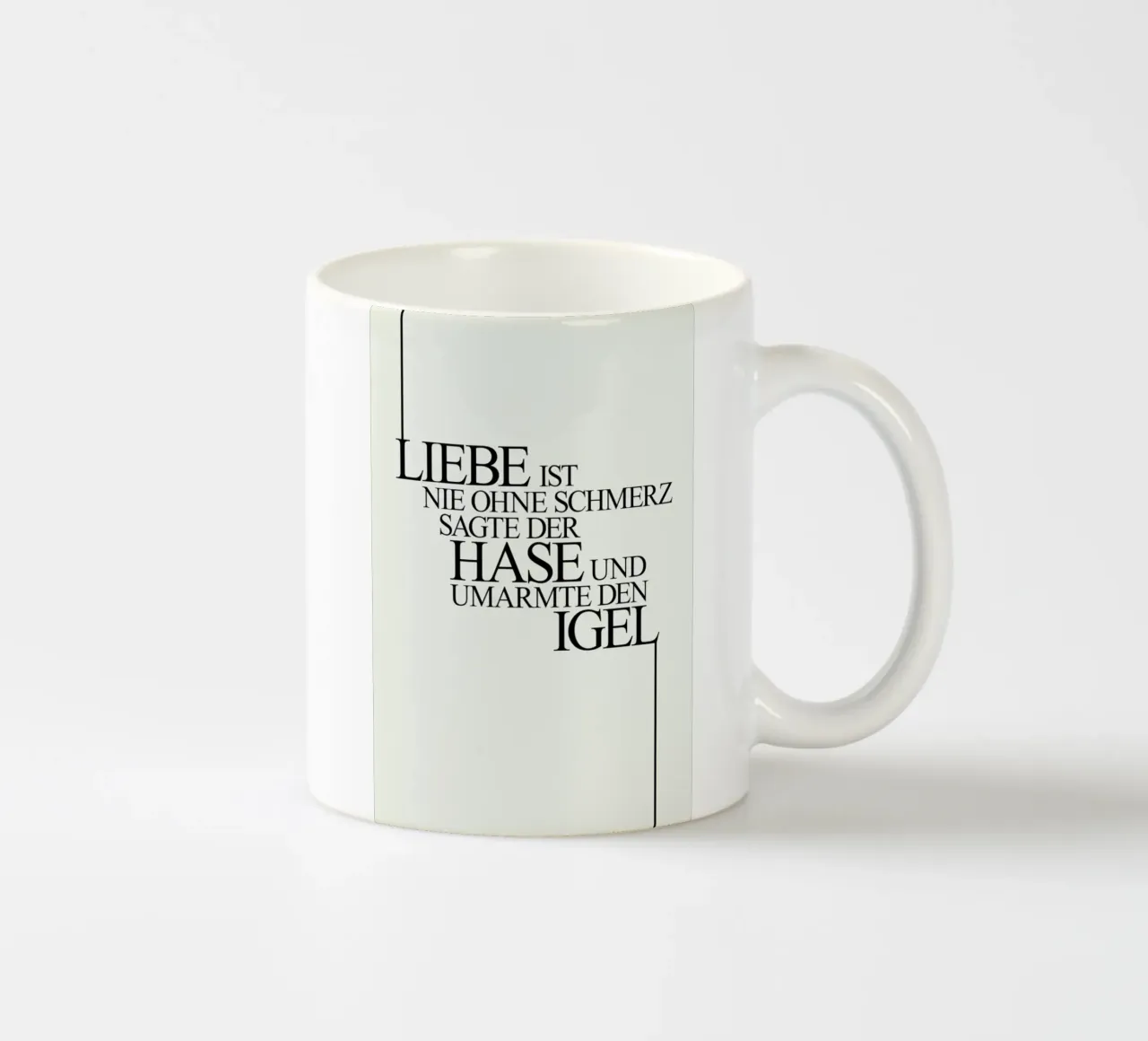 Hase Und Igel tazza in ceramica da Kubistika