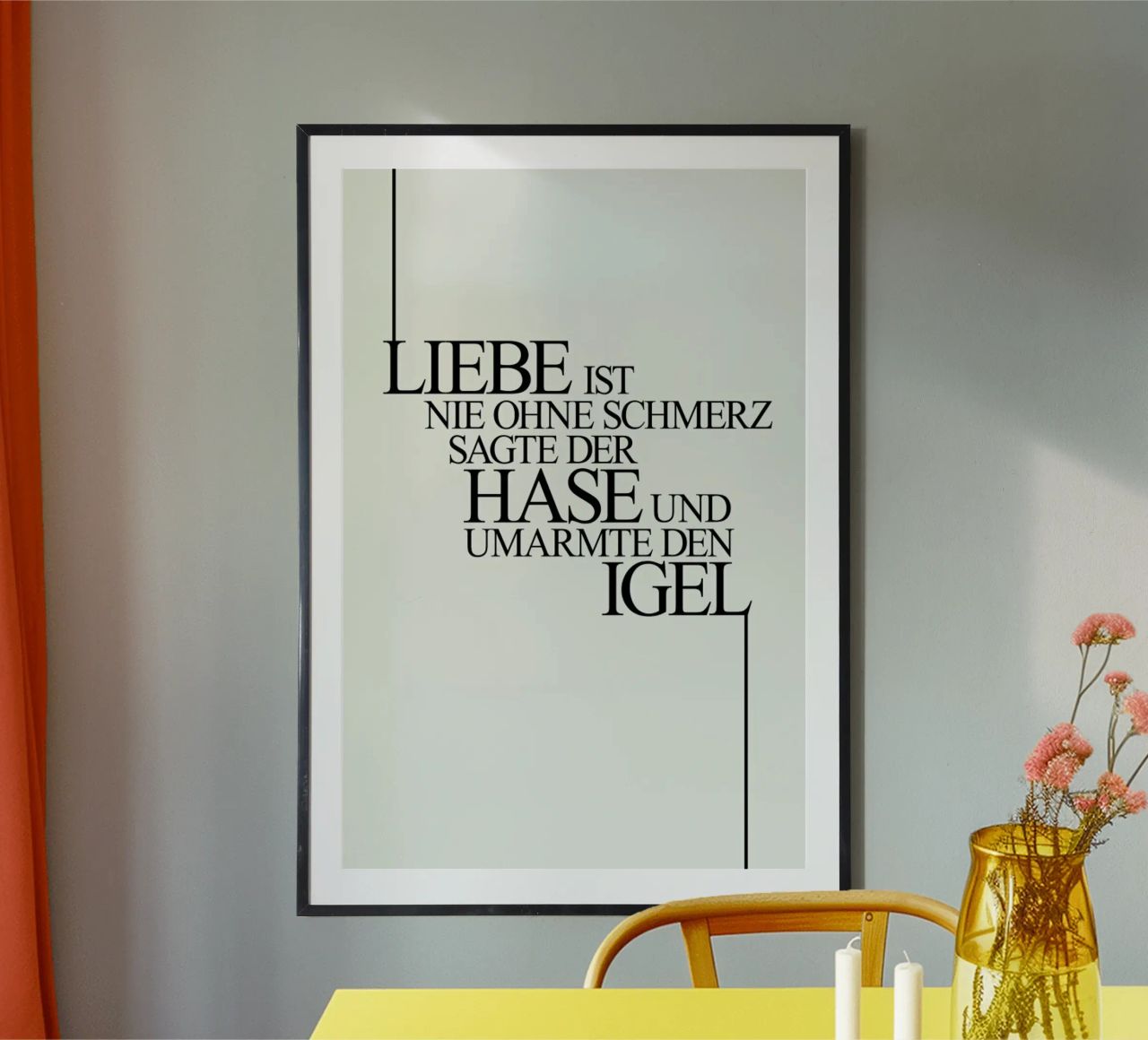 Hase Und Igel Poster von Kubistika