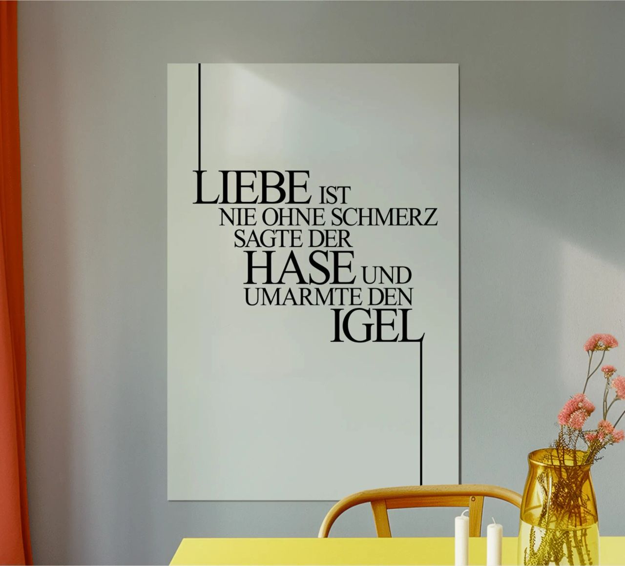 Hase Und Igel Poster von Kubistika
