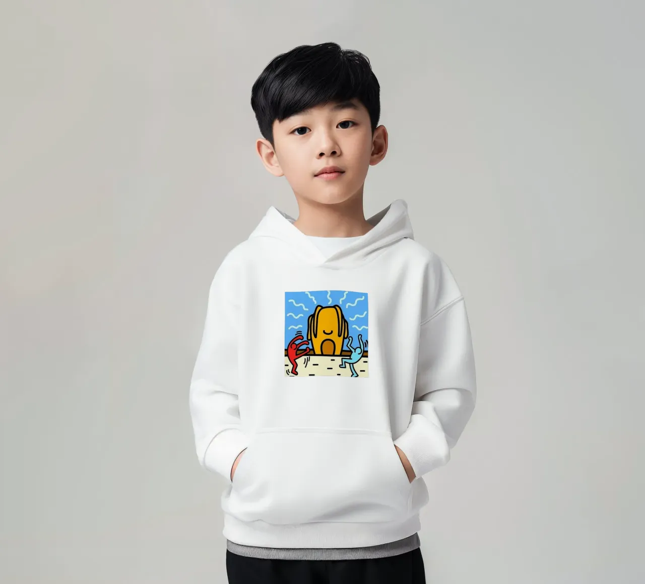 KH collabore avec le rappeur Legend sweat à capuche enfant de SRI WEDARI GALLERY