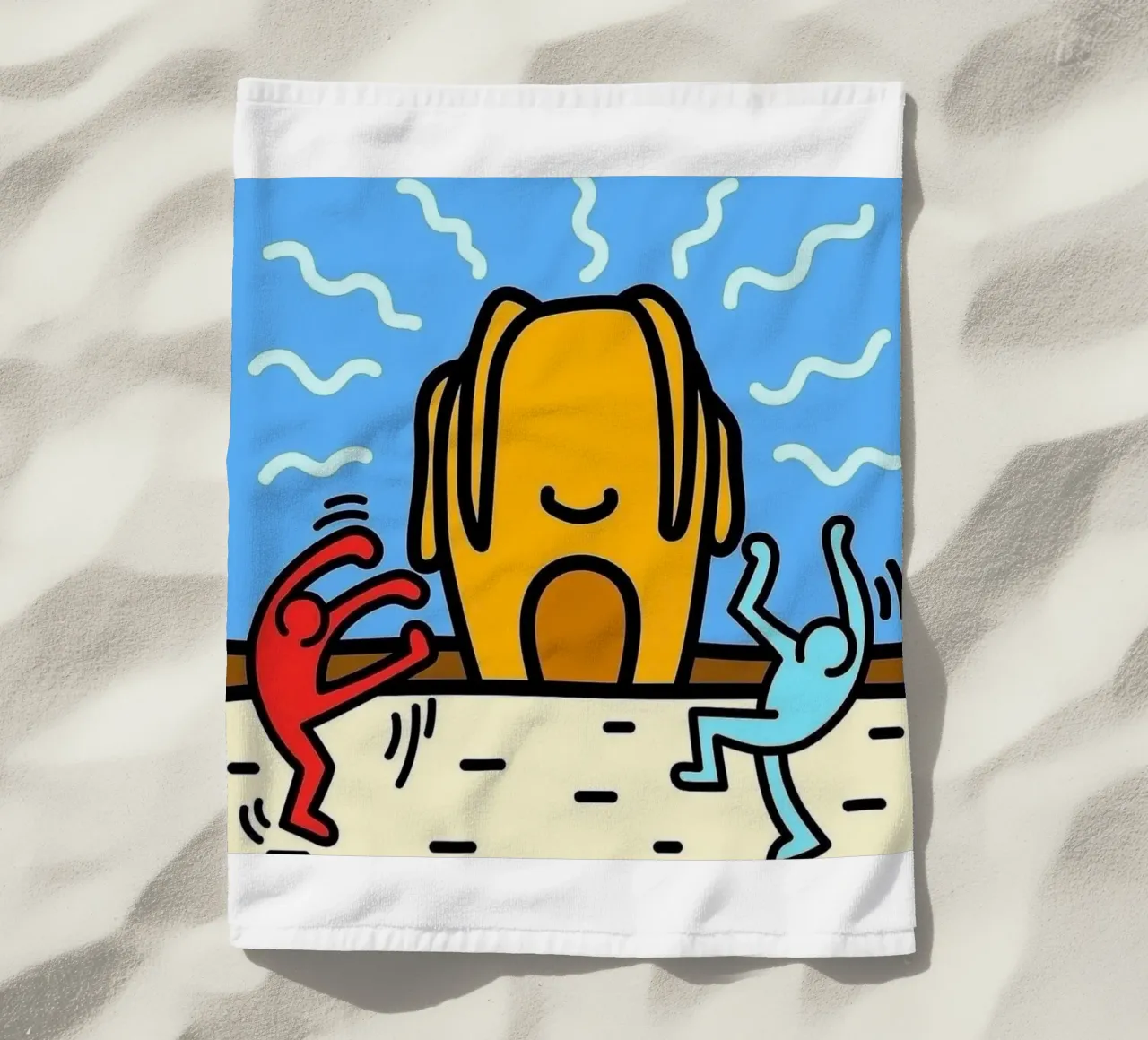 KH collabora con il rapper Legend telo mare da SRI WEDARI GALLERY