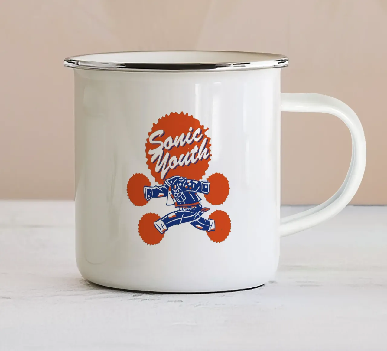 Sonic Youth tazza in smalto da adaptionate