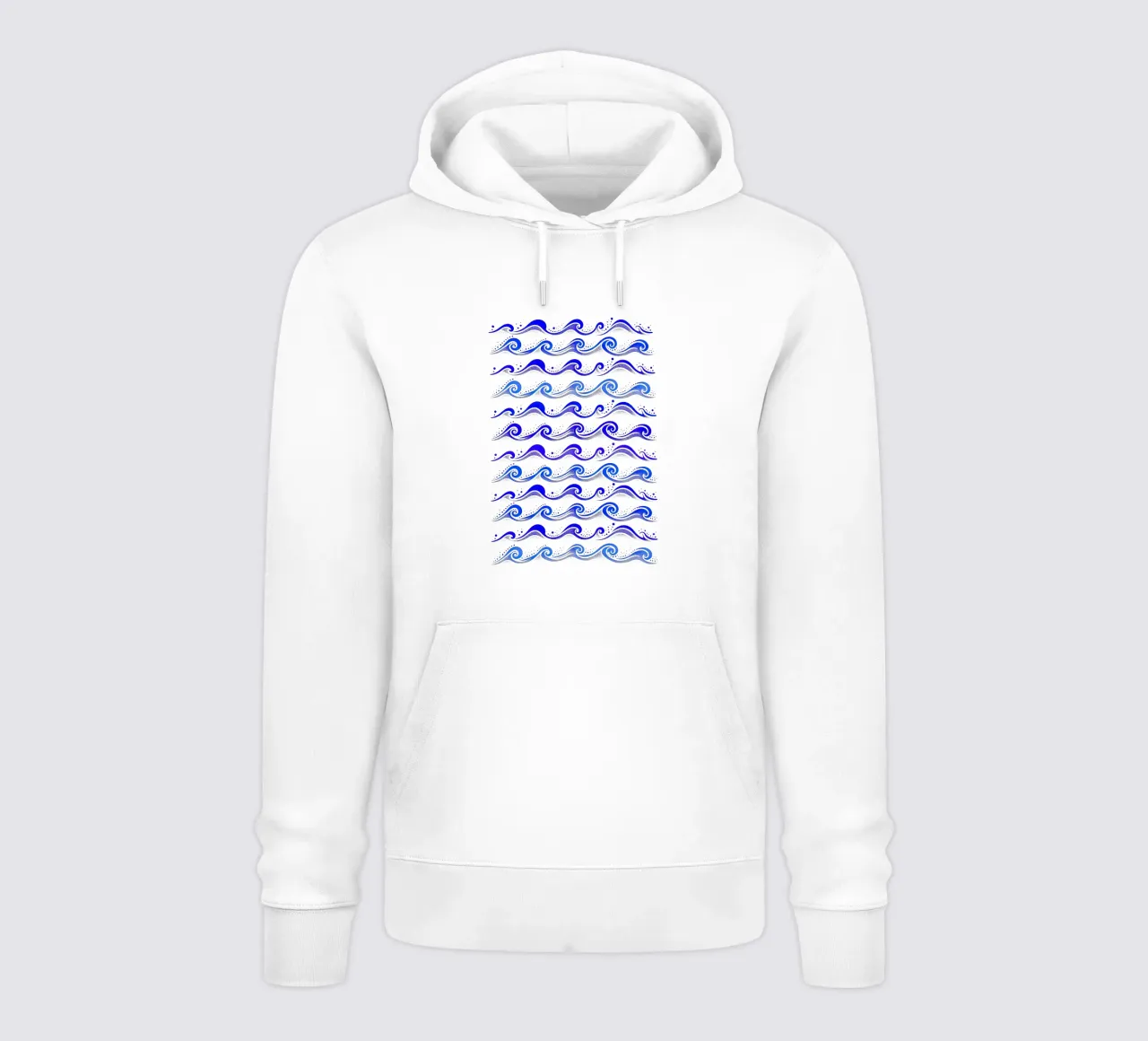 Olas Azul Cobalto sudadera con capucha de SilverPegasus
