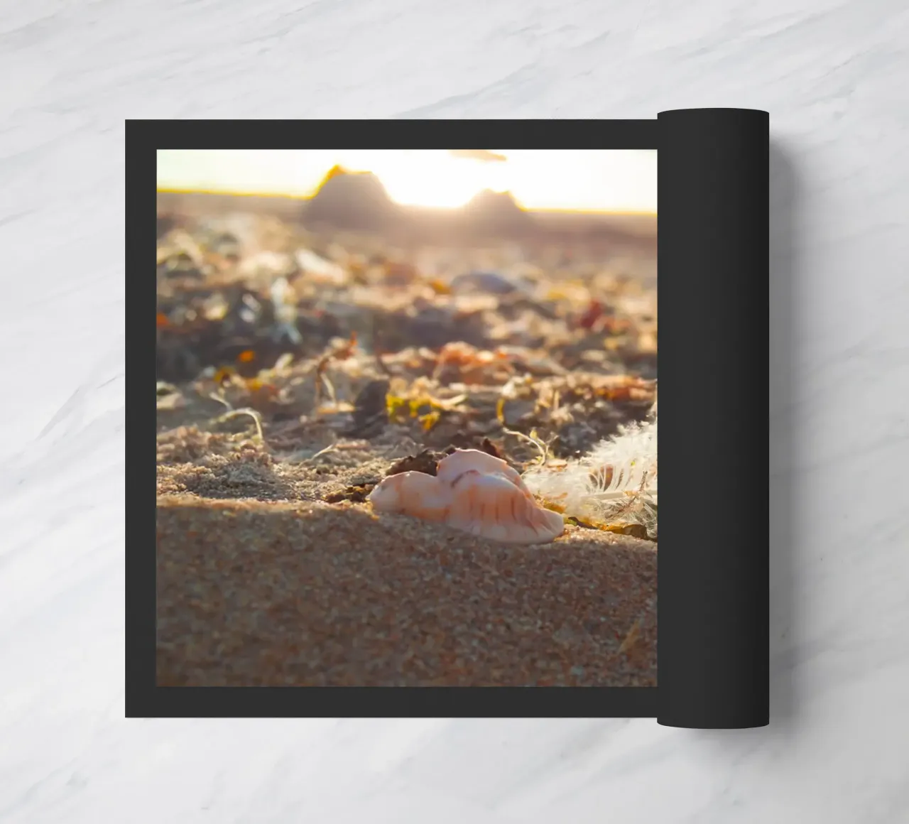 Piuma con il suo guscio zerbino da MiniClic