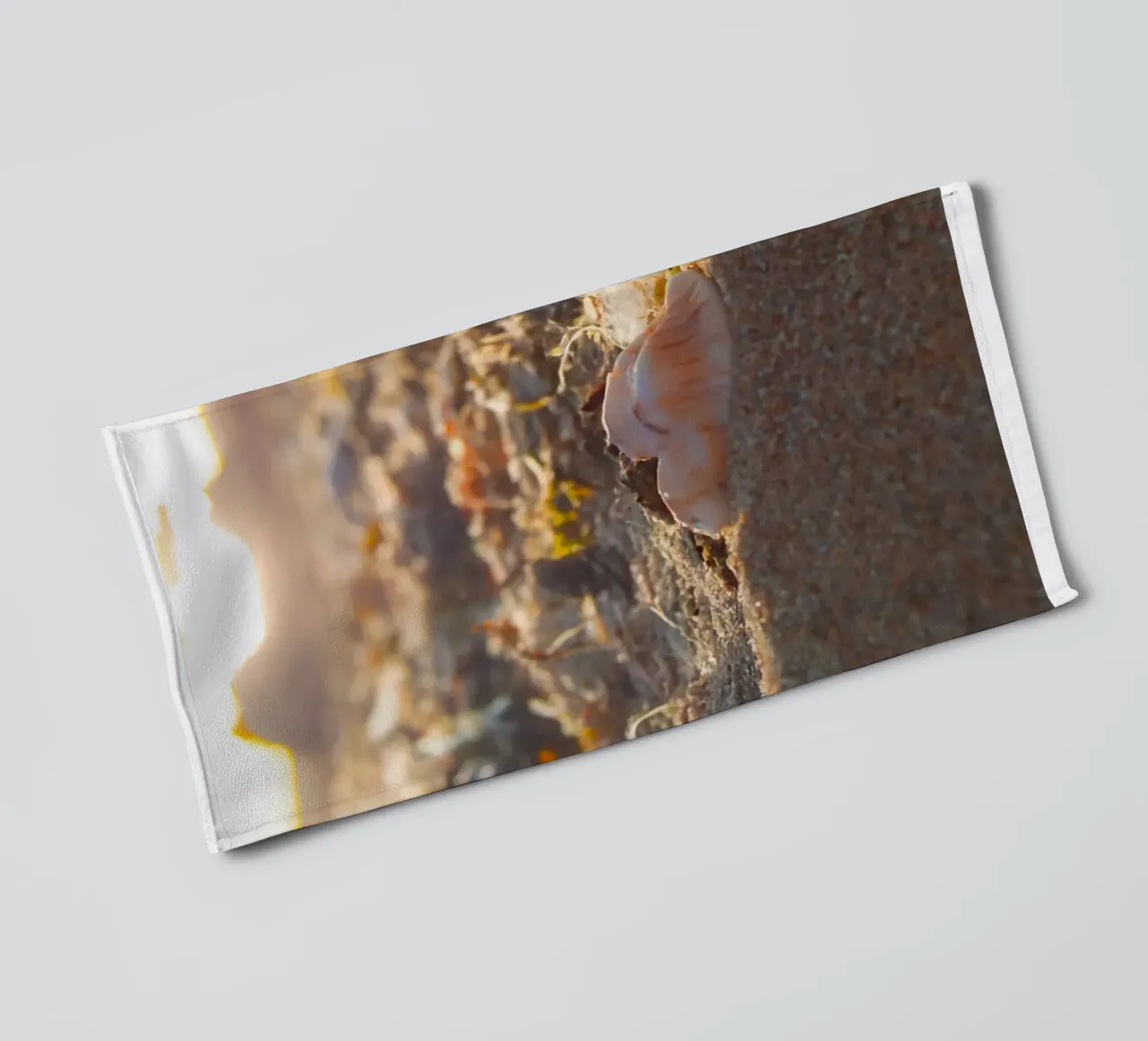 Feather with its shell towel by MiniClic