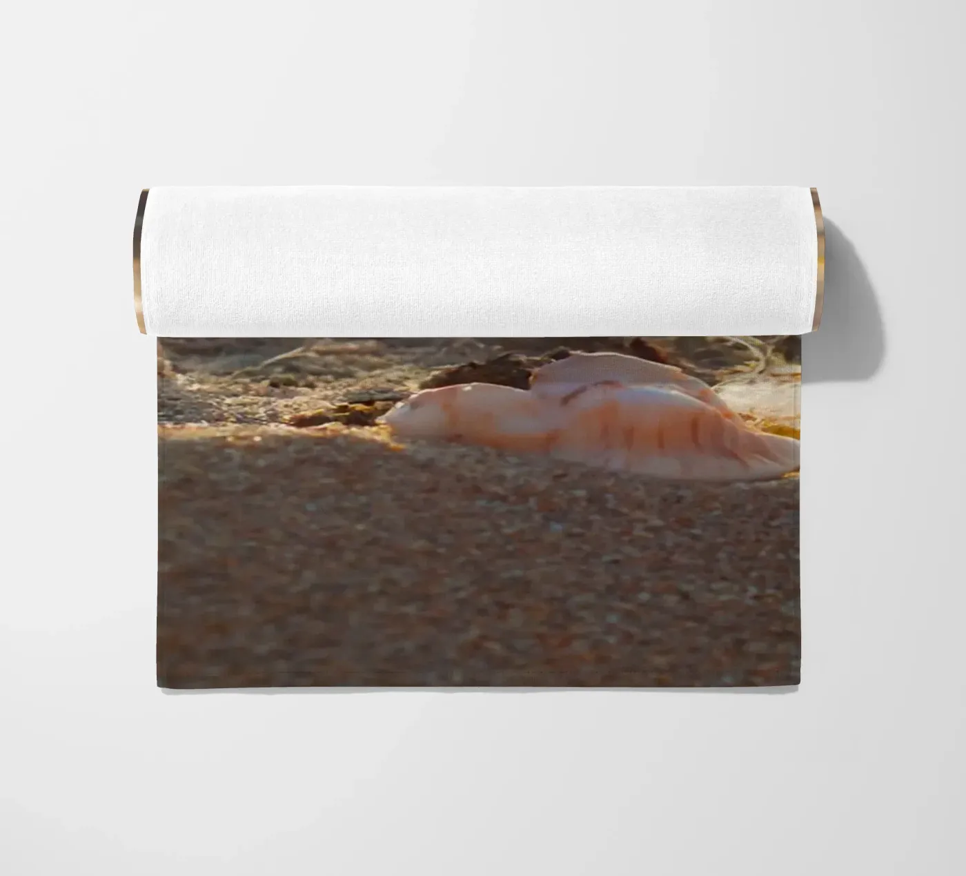 Veer met schelp strandhanddoek van MiniClic