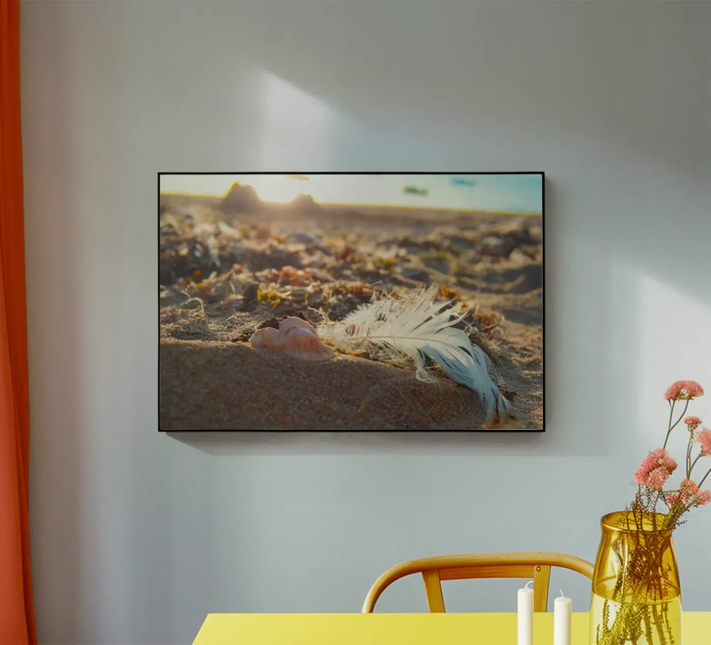 Feather with its shell Acryl-Glas von MiniClic