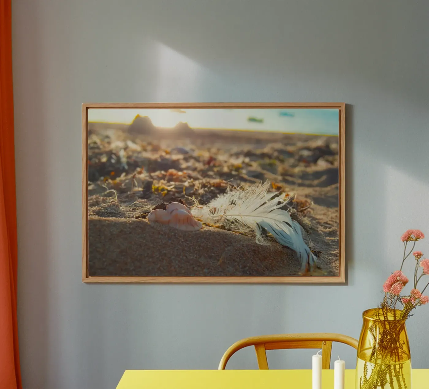 Piuma con il suo guscio pannello forex da MiniClic