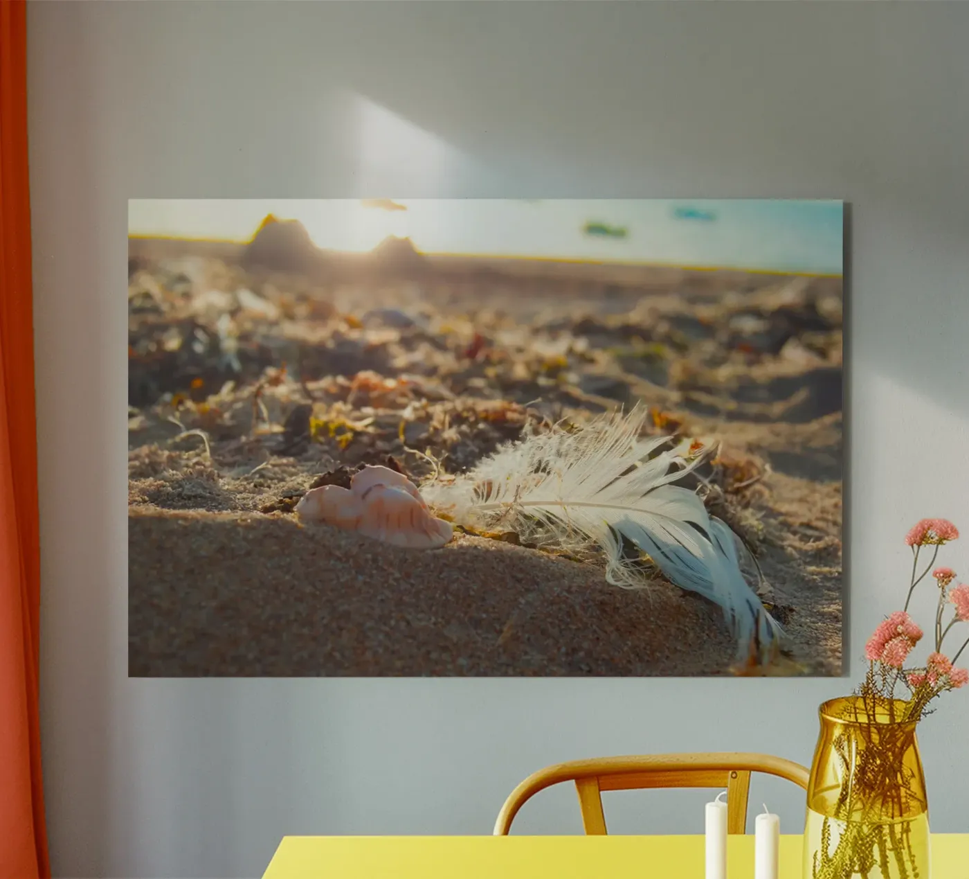 Piuma con il suo guscio pannello forex da MiniClic