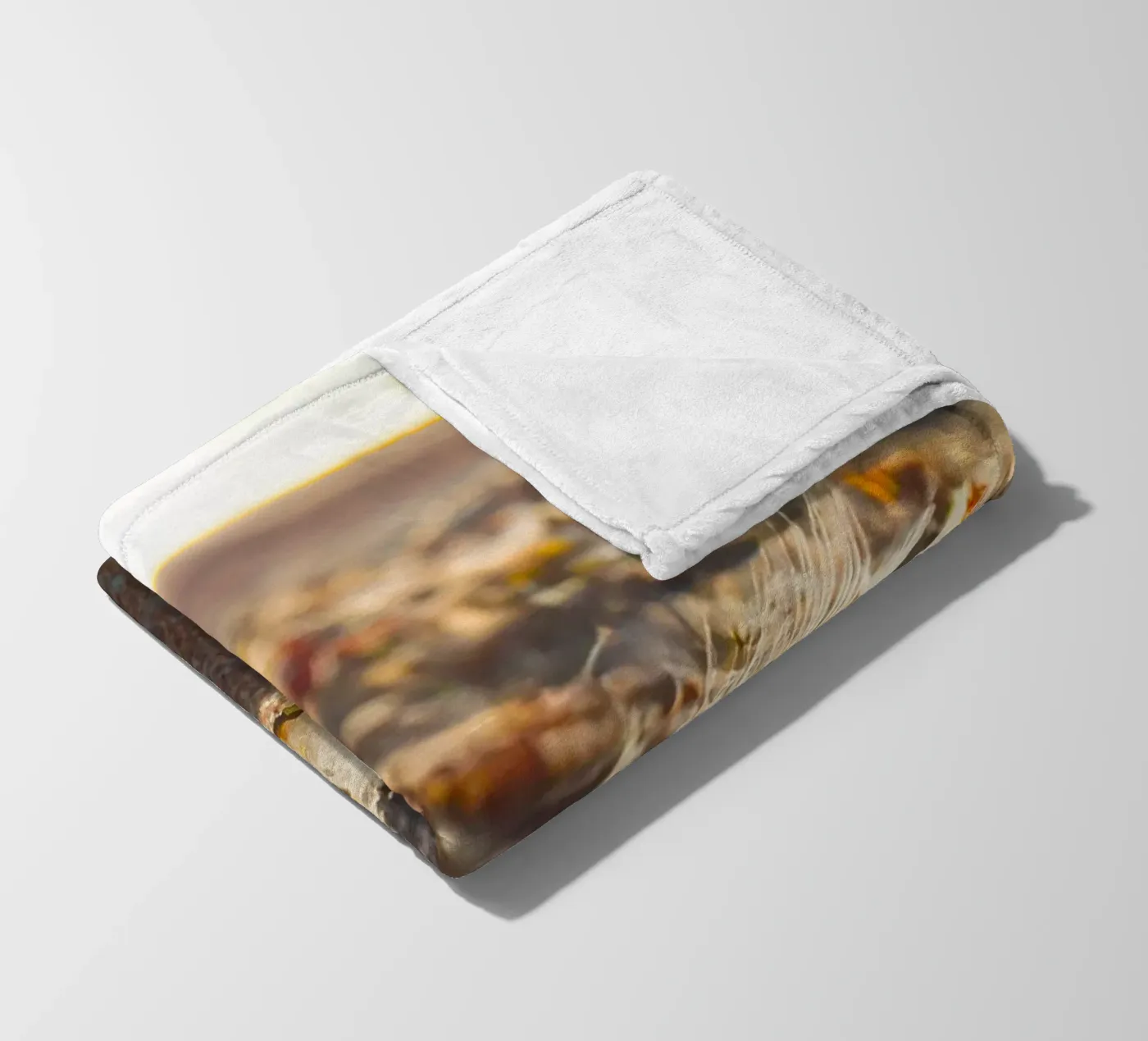 Feather with its shell fleece blanket by MiniClic