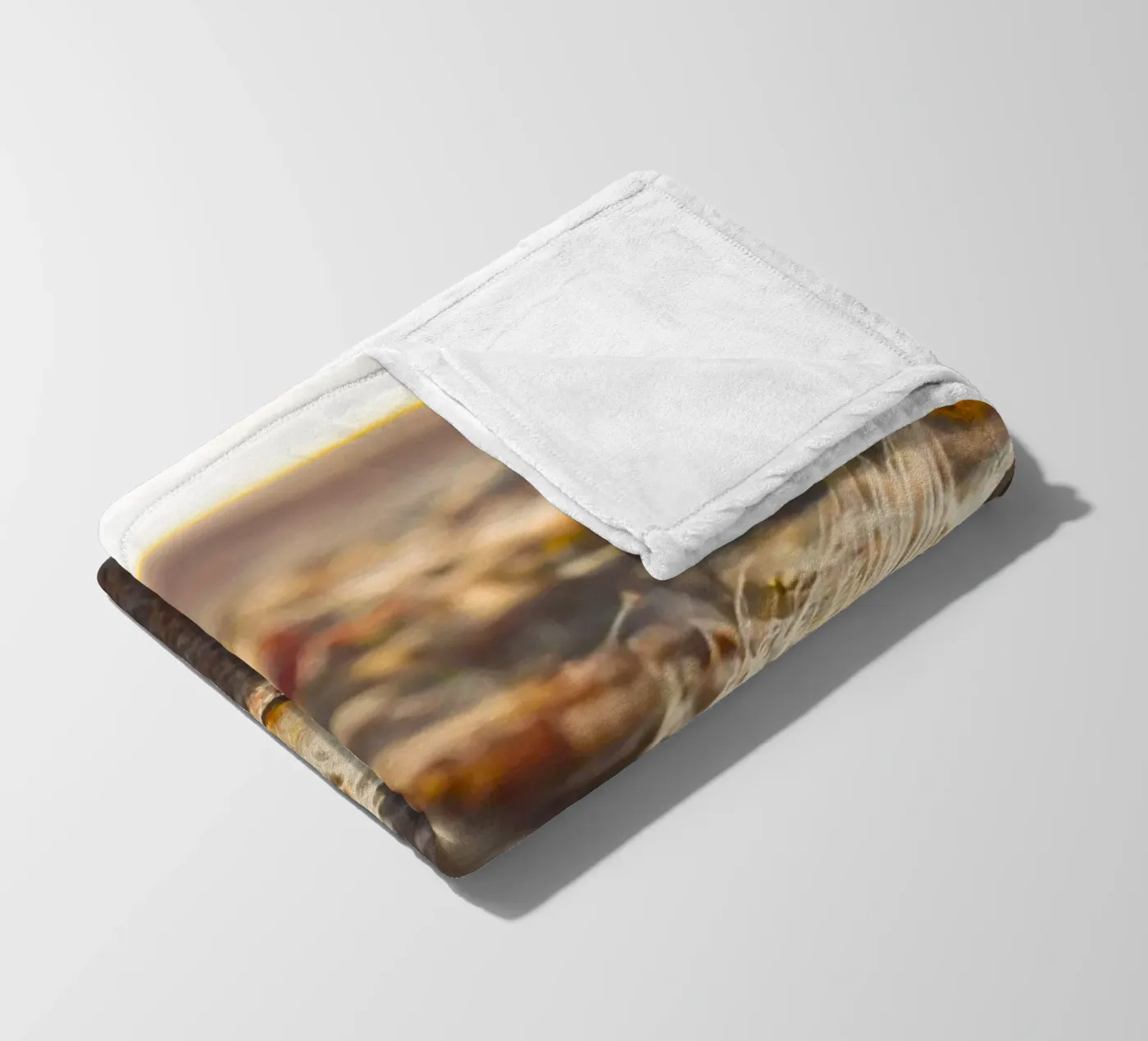 Feather with its shell fleece blanket by MiniClic
