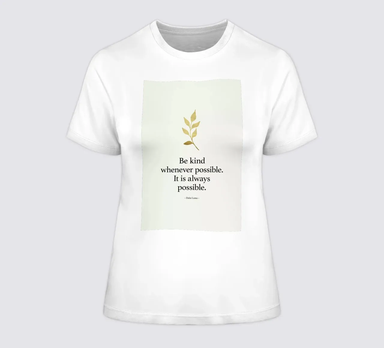 Always Be Kind women's fitted t-shirt by Kubistika