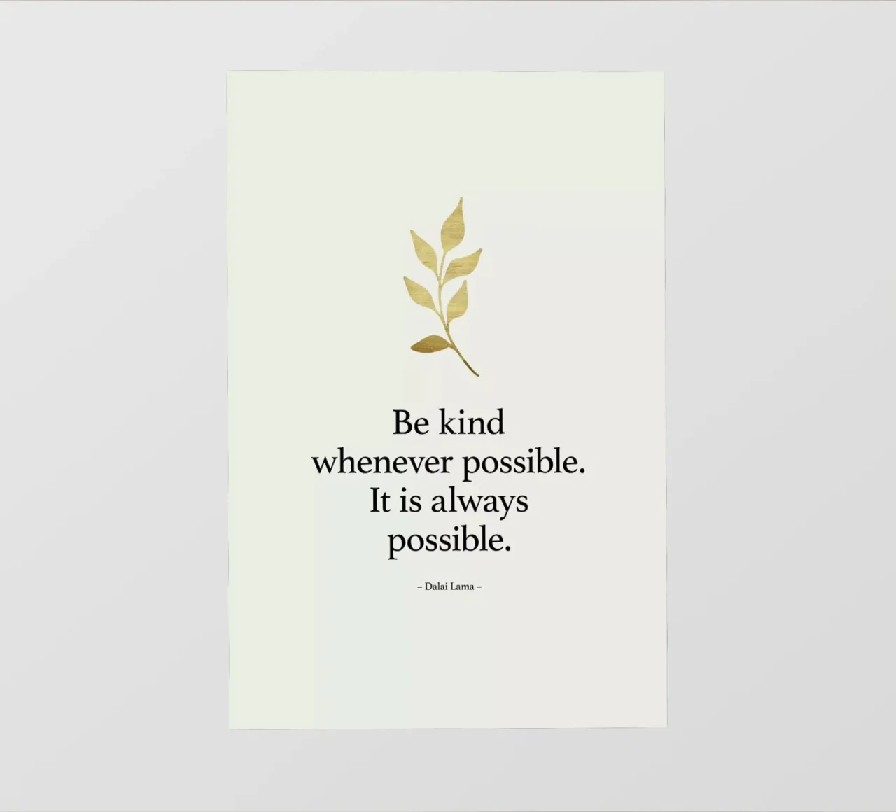 Always Be Kind pellicola backlit da Kubistika