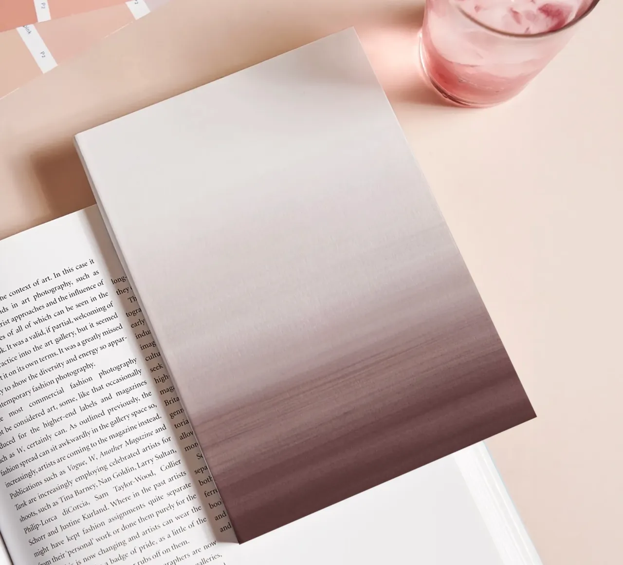 Gradiente acquerello borgogna diario da NouveauPrints