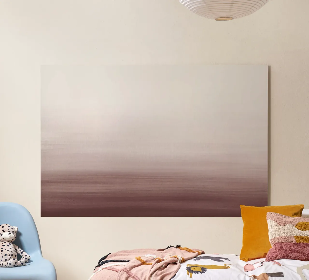 Gradiente acquerello borgogna plexiglass da NouveauPrints