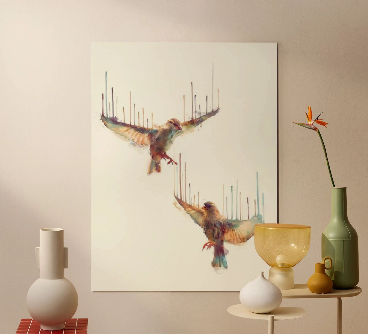 un pájaro que revolotea poster de amnda shope