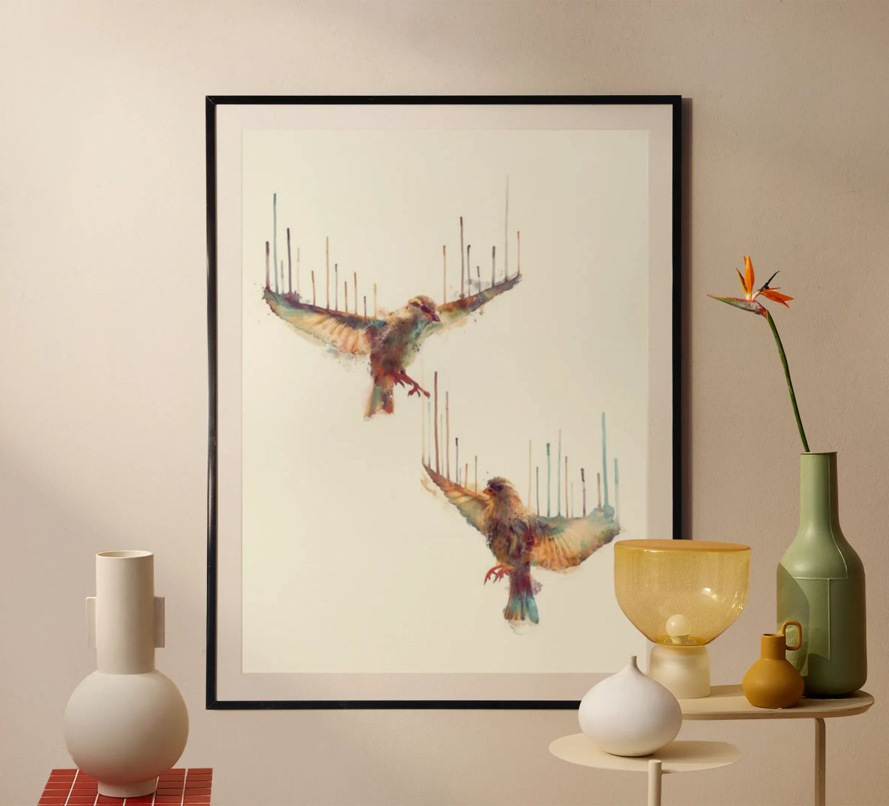 un pájaro que revolotea poster de amnda shope