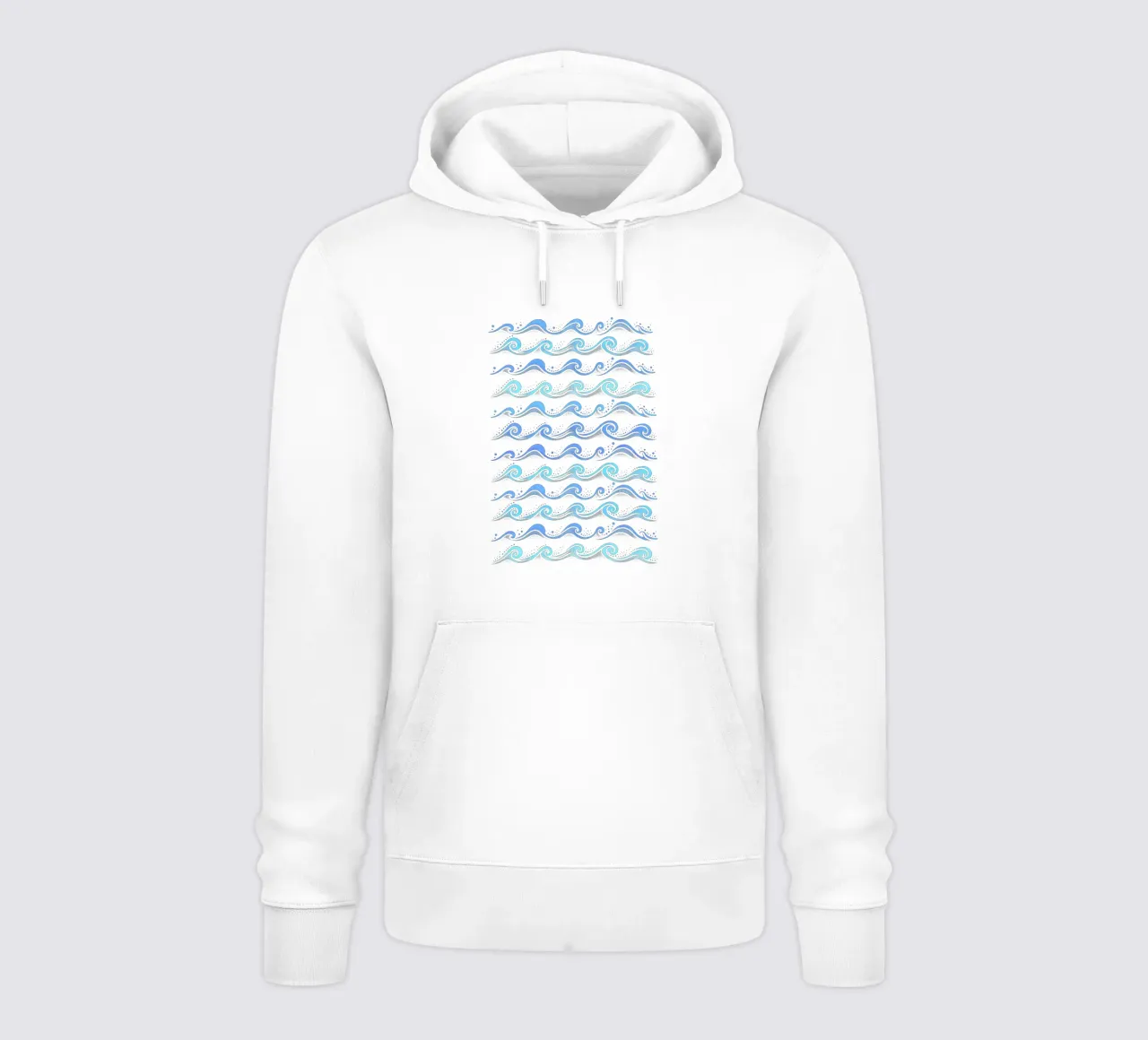 Onde Azzurro felpa con cappuccio da SilverPegasus