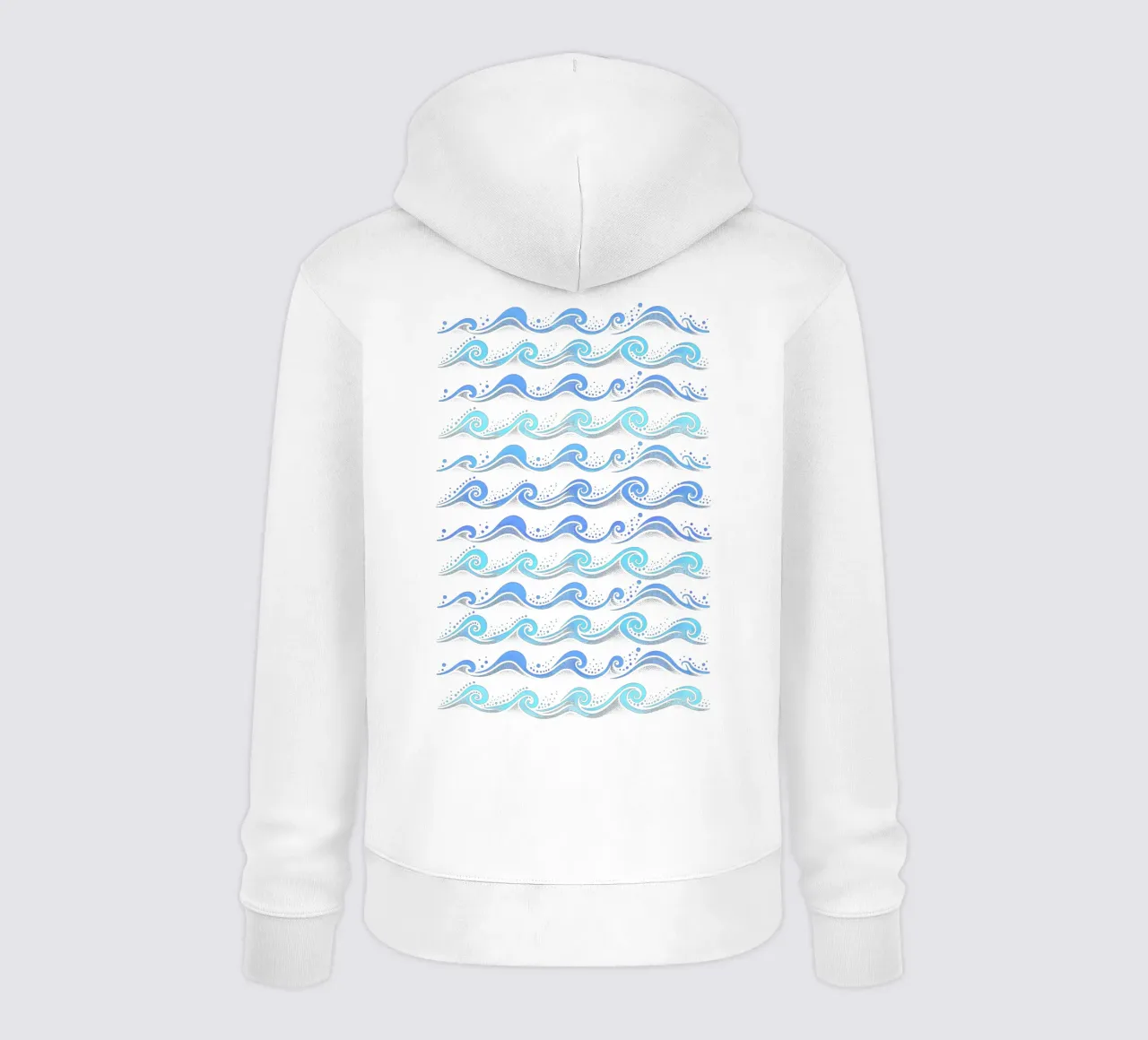Onde Azzurro felpa con cappuccio da SilverPegasus