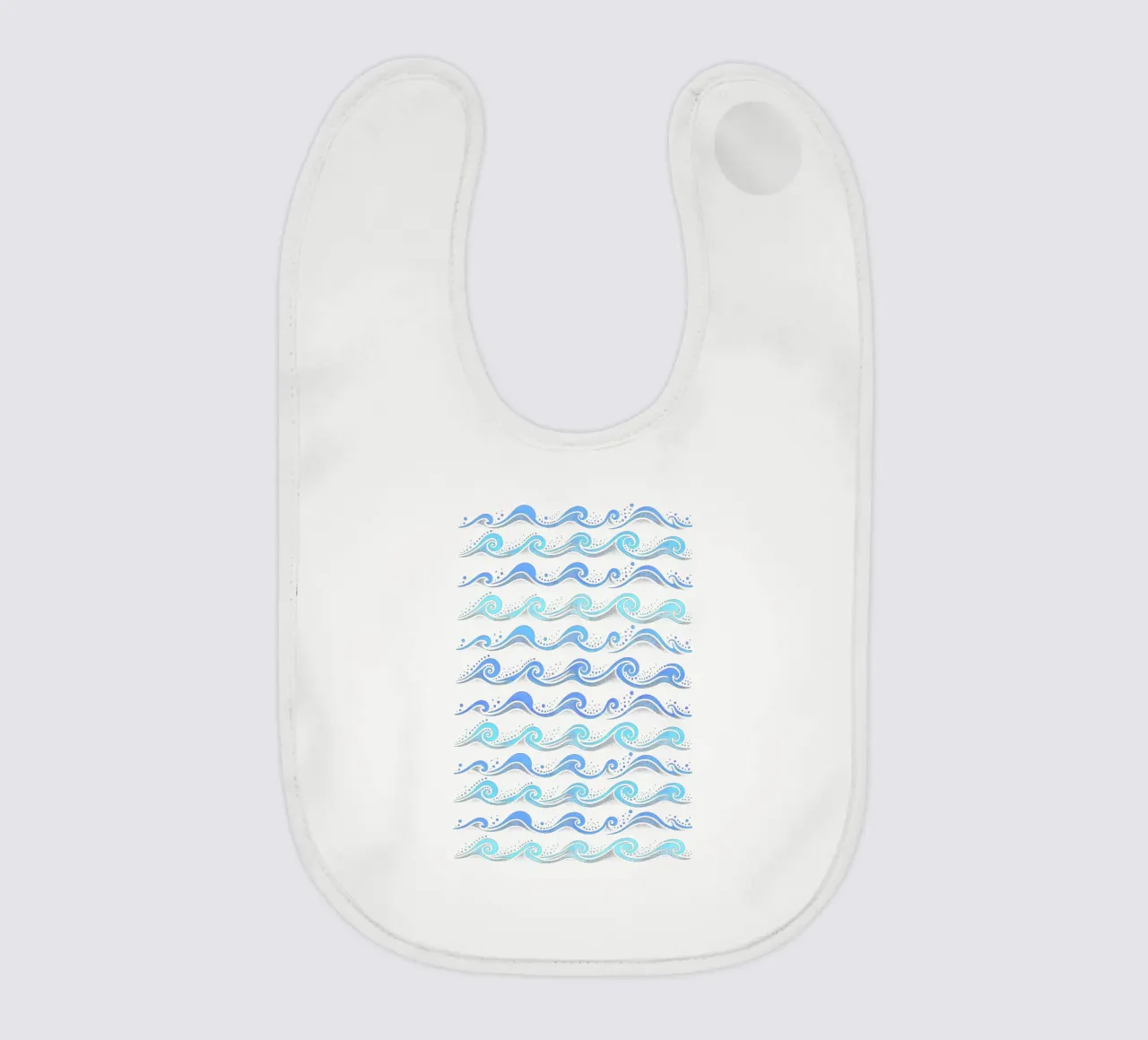 Waves Hellblau Babylätzchen von SilverPegasus