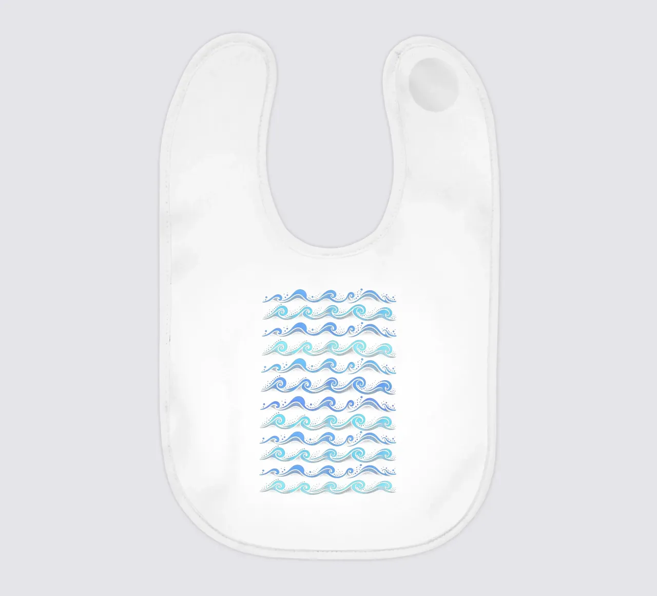 Waves Hellblau Babylätzchen von SilverPegasus