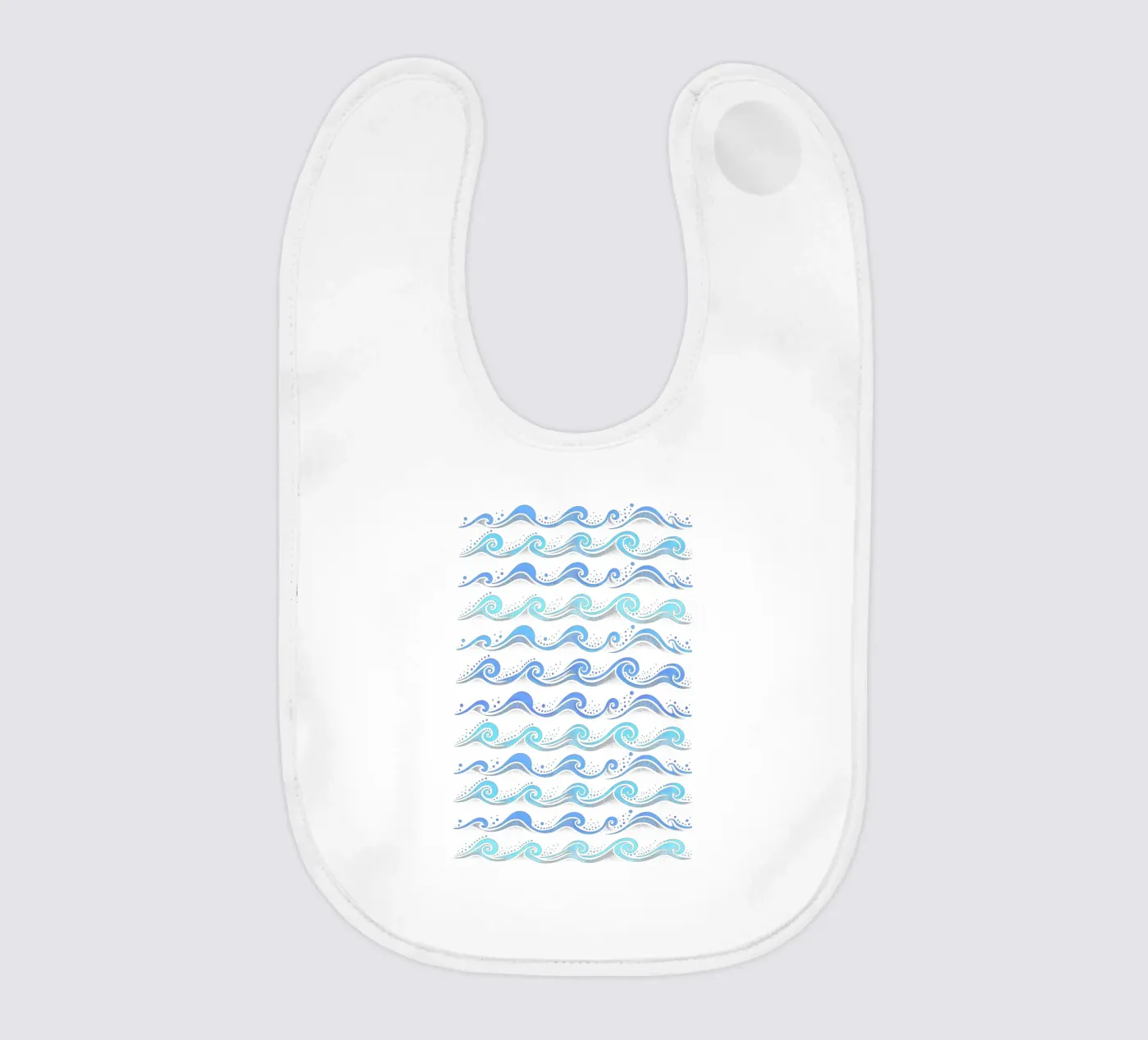 Waves Hellblau Babylätzchen von SilverPegasus