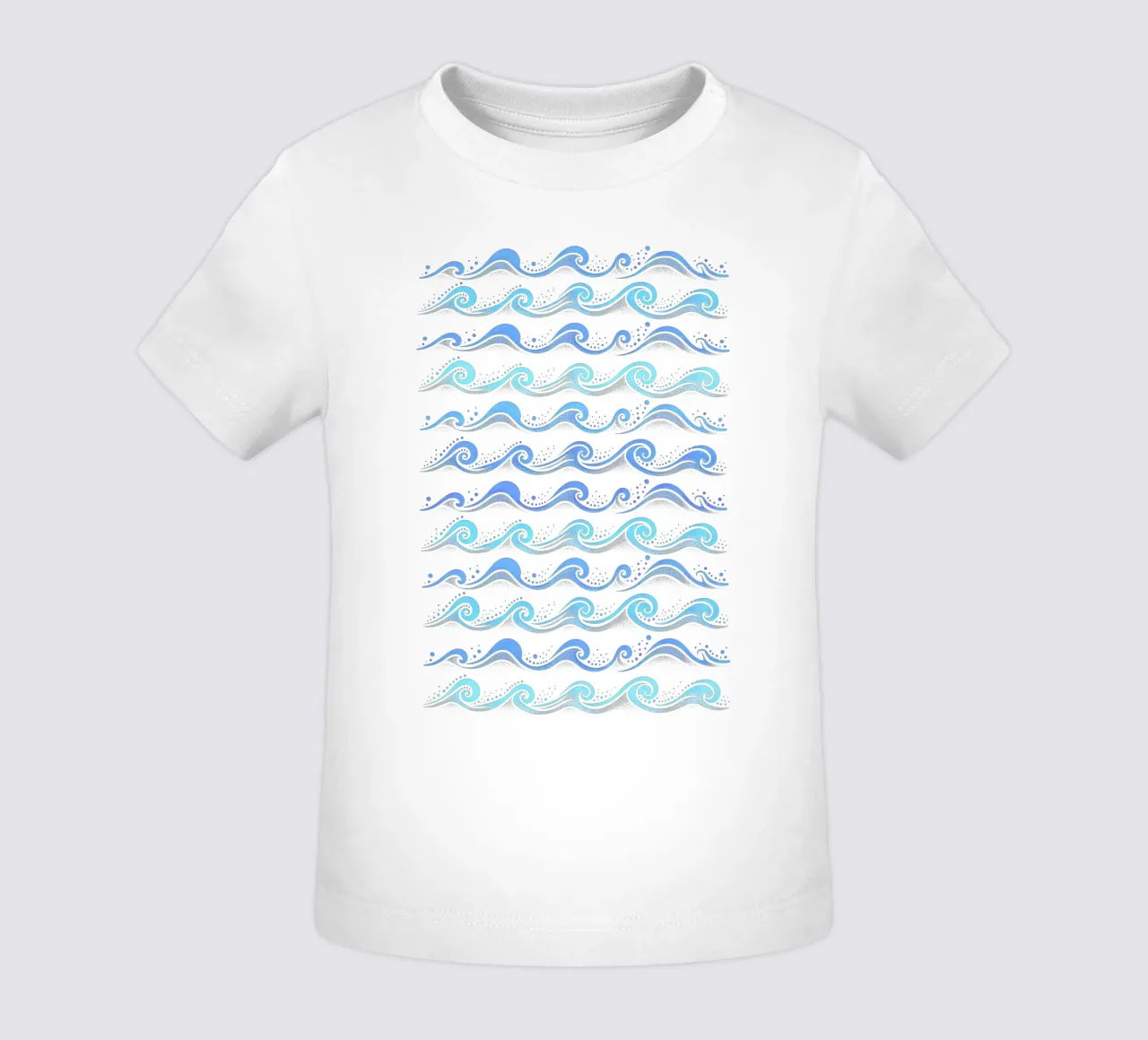 Vagues Bleu clair t-shirt pour bébé de SilverPegasus