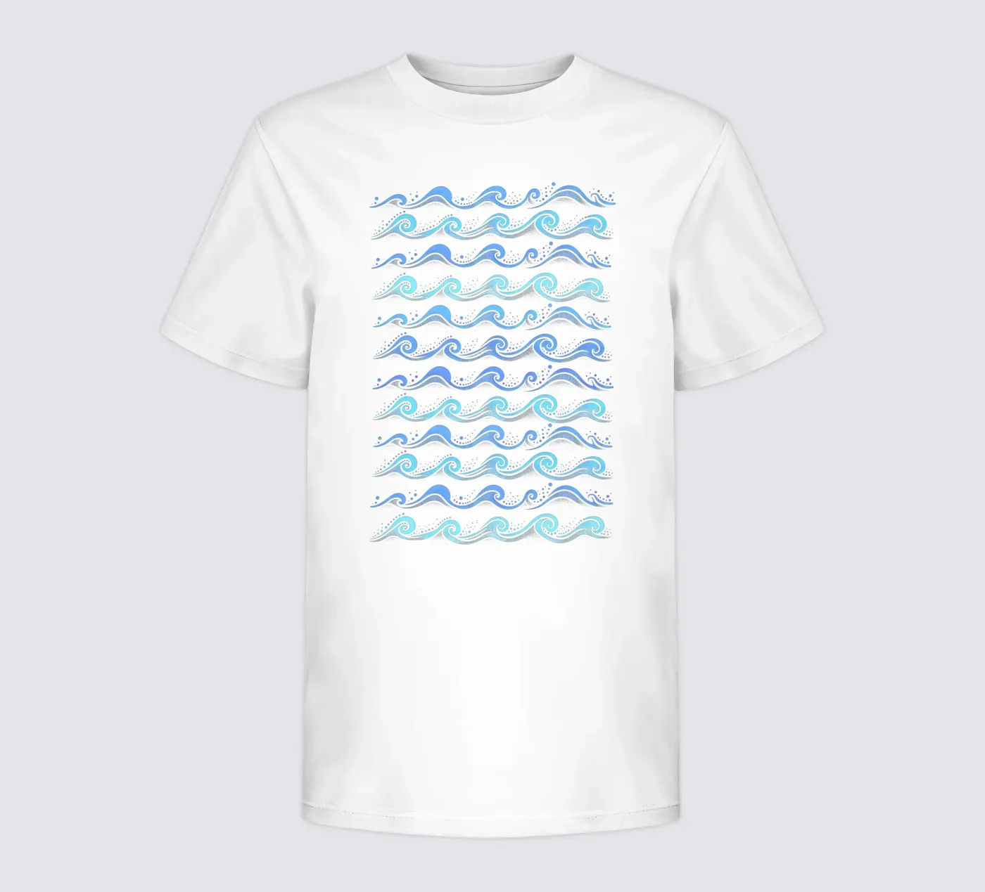 Onde Azzurro t-shirt bambini da SilverPegasus