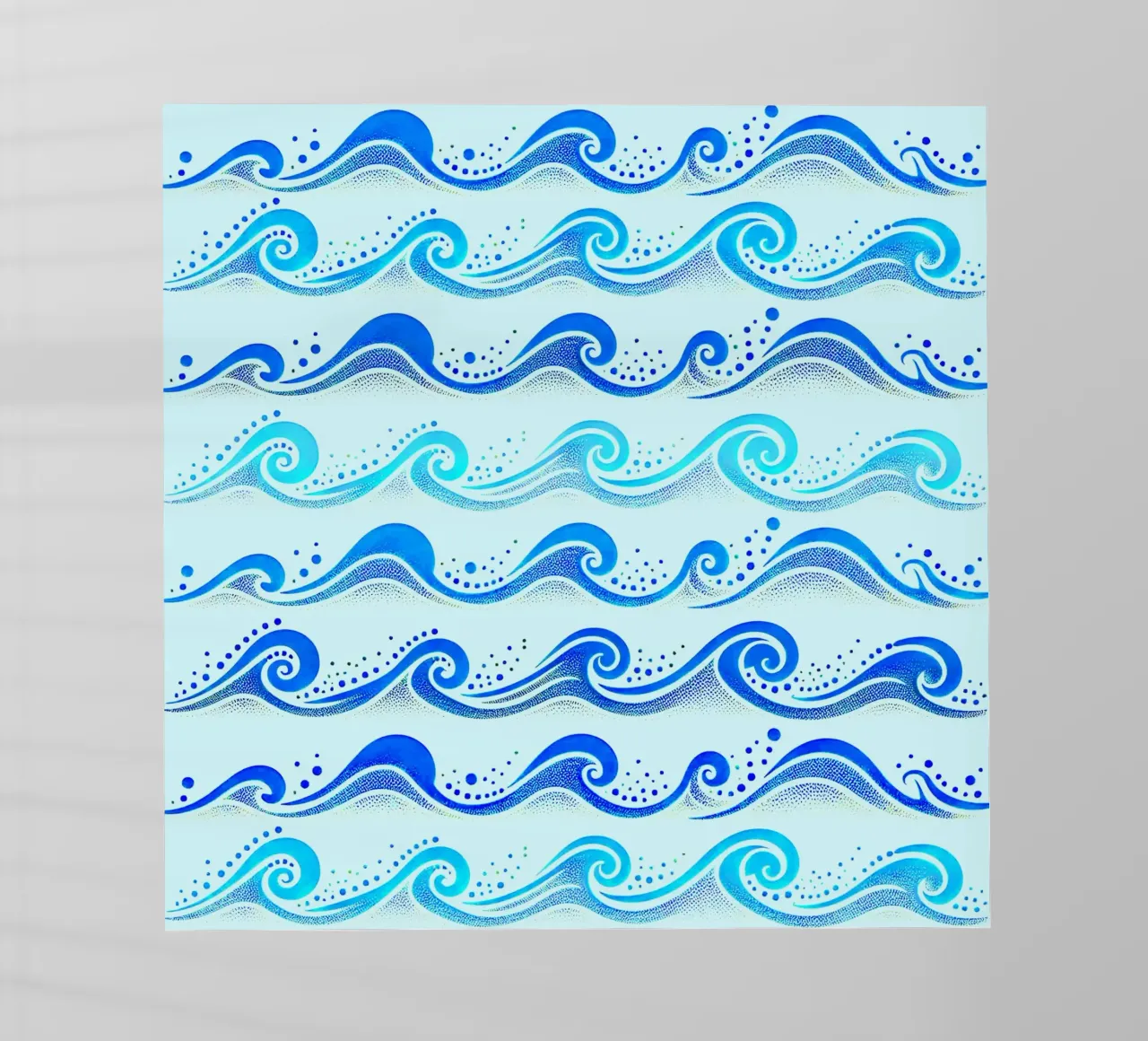 Waves Hellblau Backlit Folie von SilverPegasus