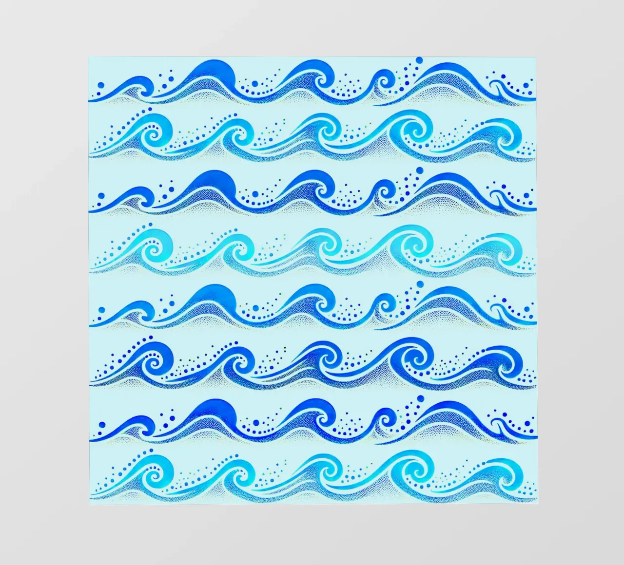 Waves Hellblau Backlit Folie von SilverPegasus