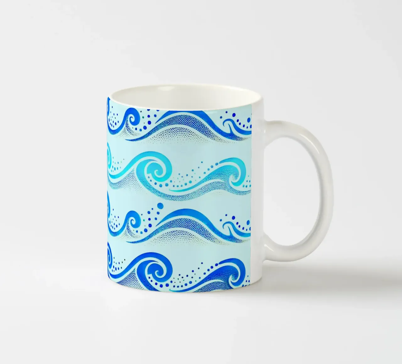 Onde Azzurro tazza in ceramica da SilverPegasus