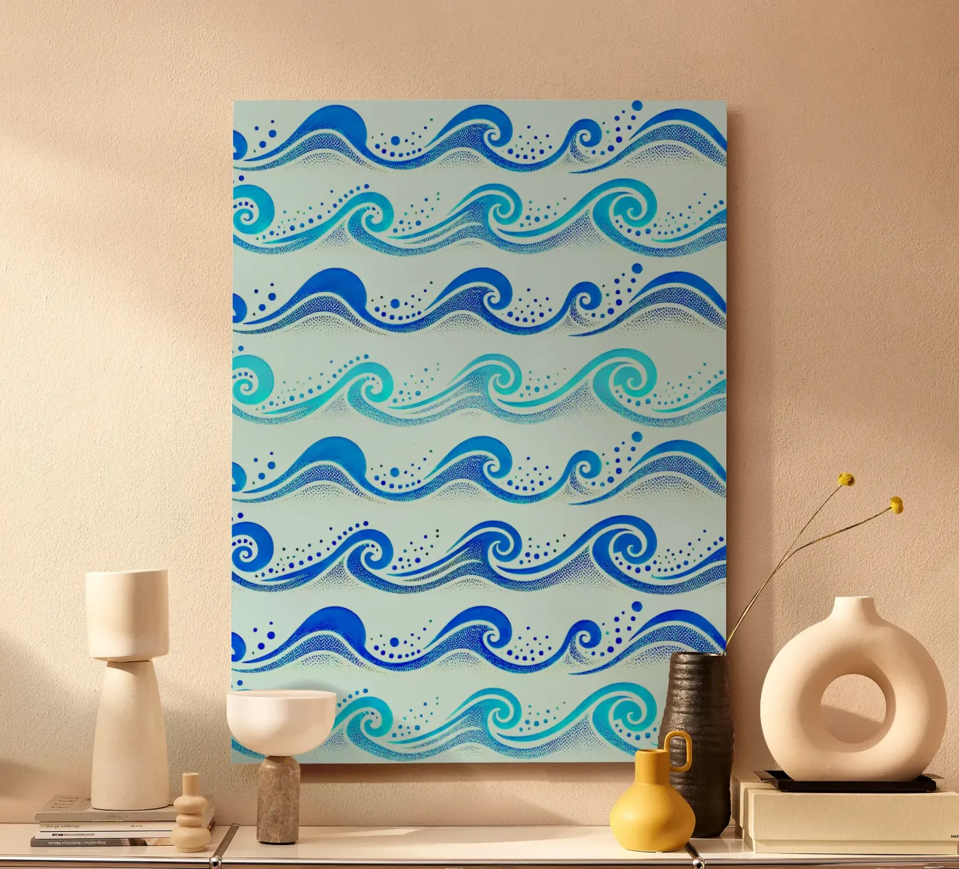 Waves Light Blue Forex-Platte von SilverPegasus