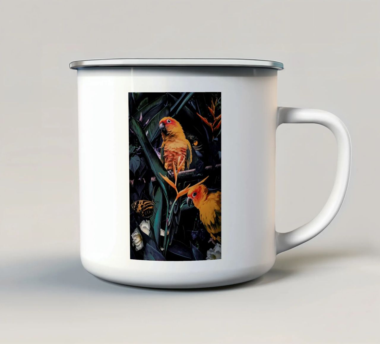 Jungle Scene 2 tazza in smalto da Wouter Rikken