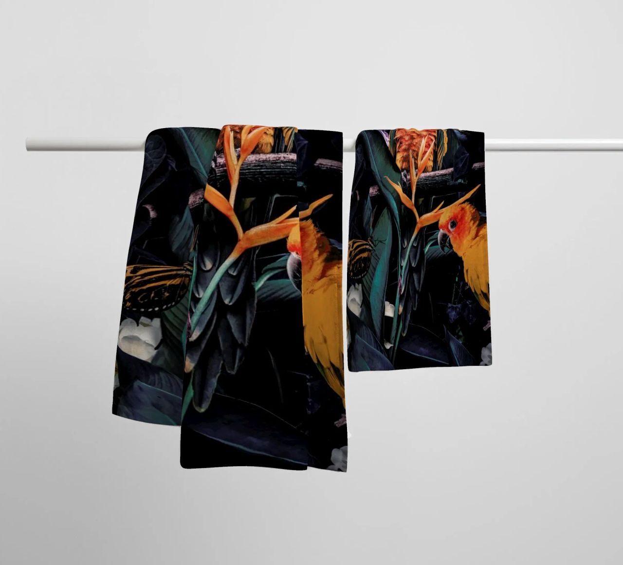 Jungle Scene 2 towel by Wouter Rikken