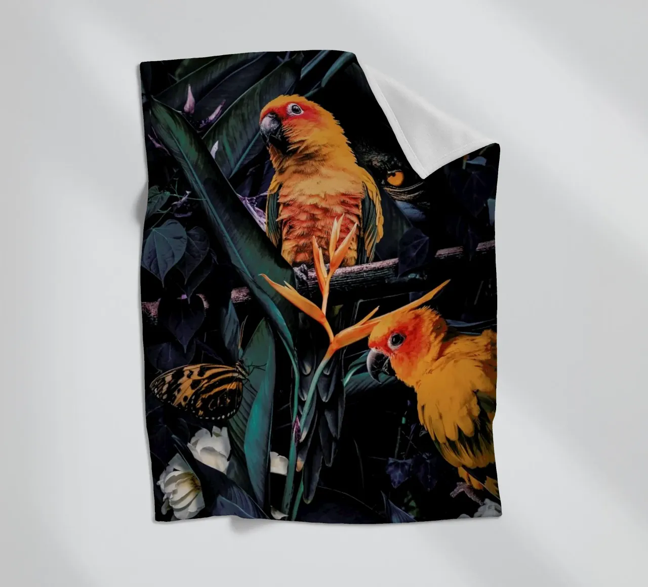 Jungle Scene 2 coperta in pile da Wouter Rikken