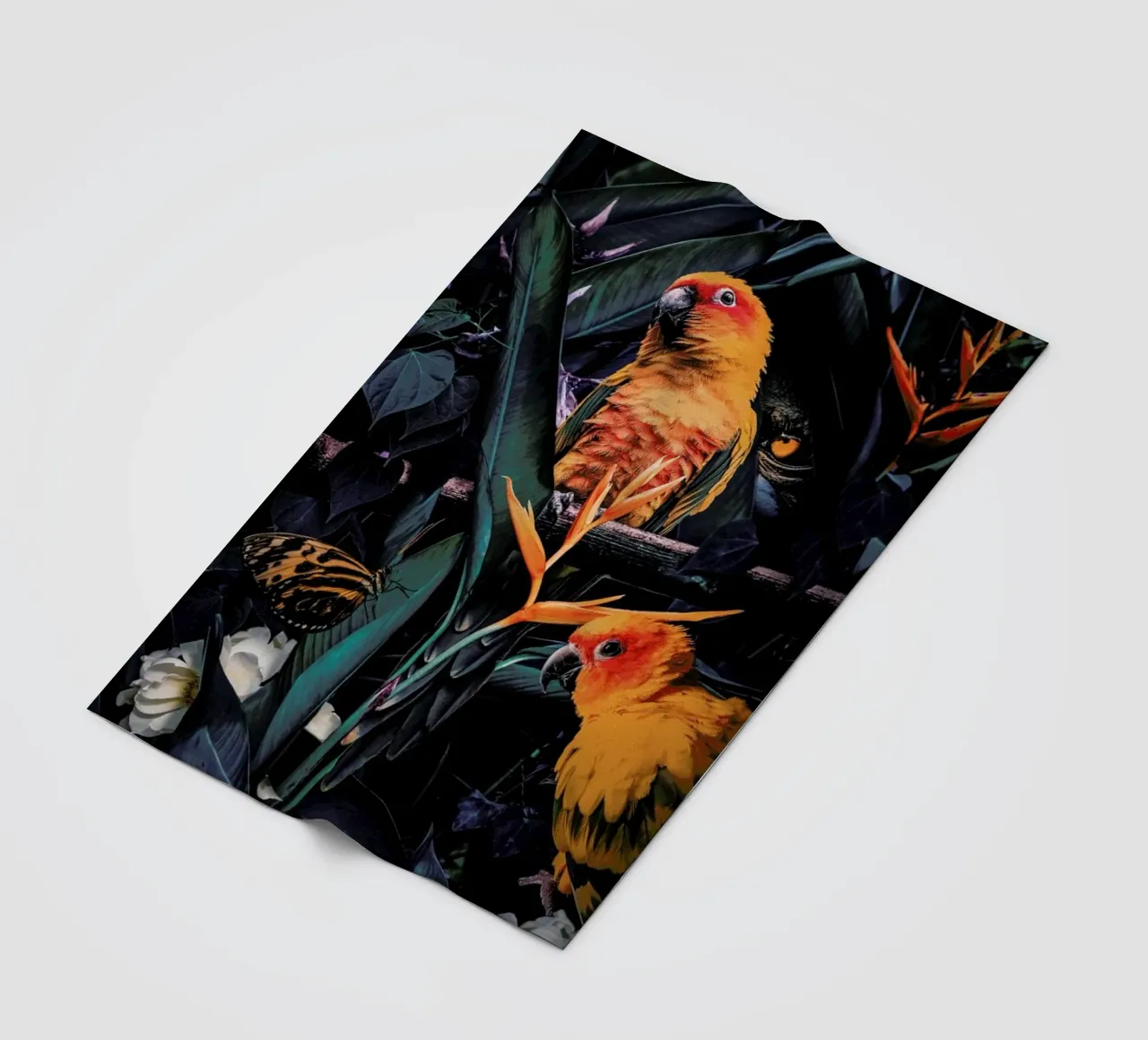 Jungle Scene 2 coperta in pile da Wouter Rikken