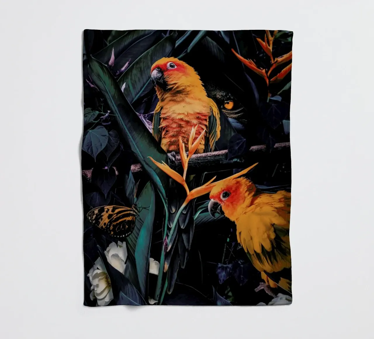 Jungle Scene 2 coperta in pile da Wouter Rikken