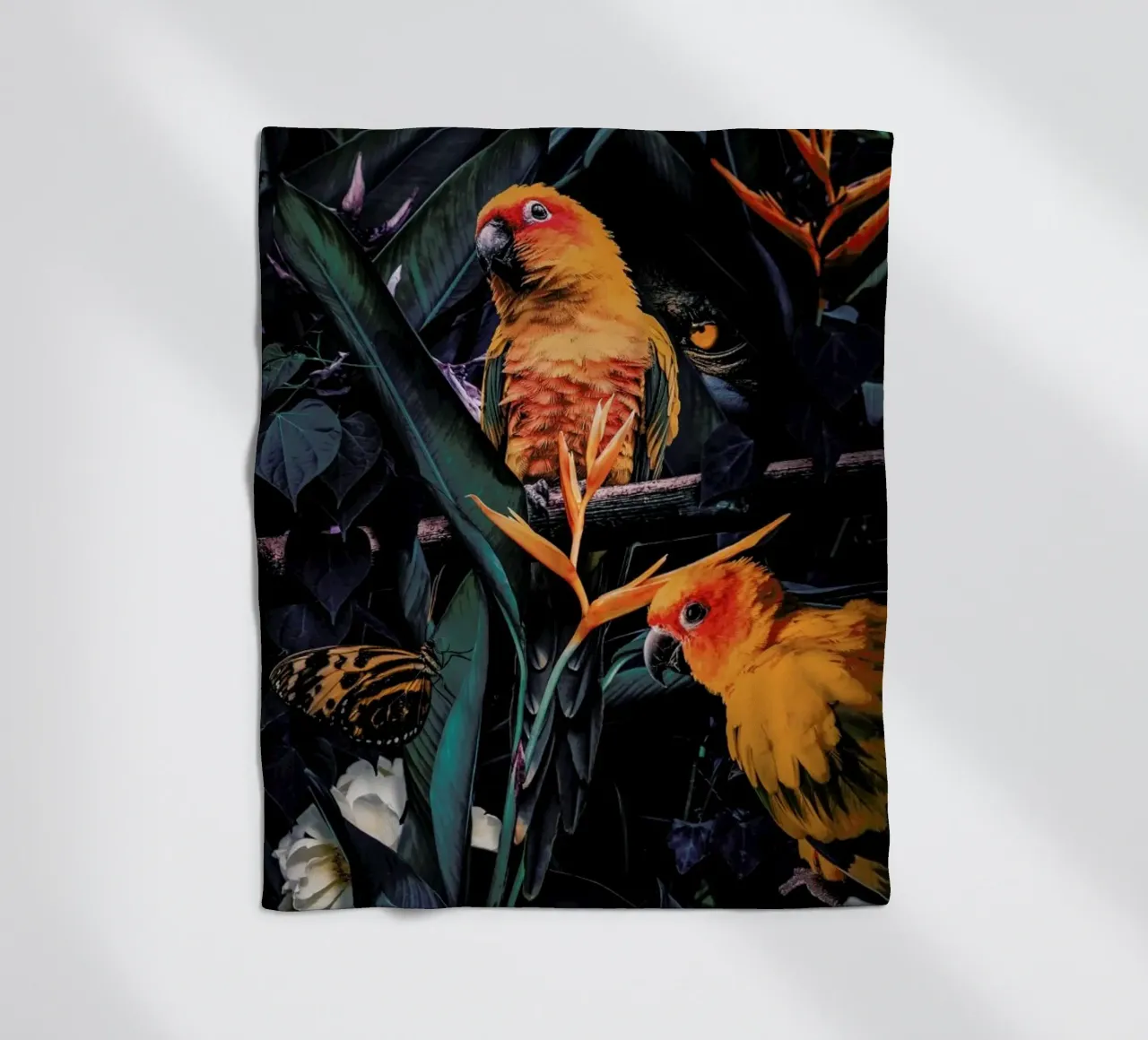 Jungle Scene 2 coperta in pile da Wouter Rikken