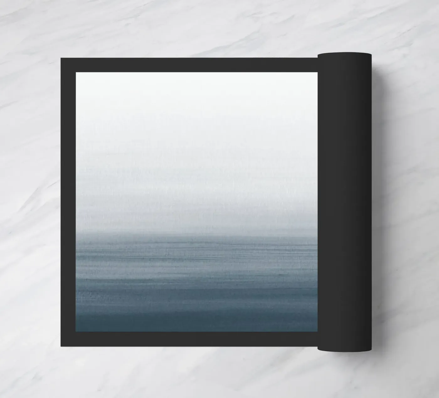 Gradiente acquerello blu scuro zerbino da NouveauPrints