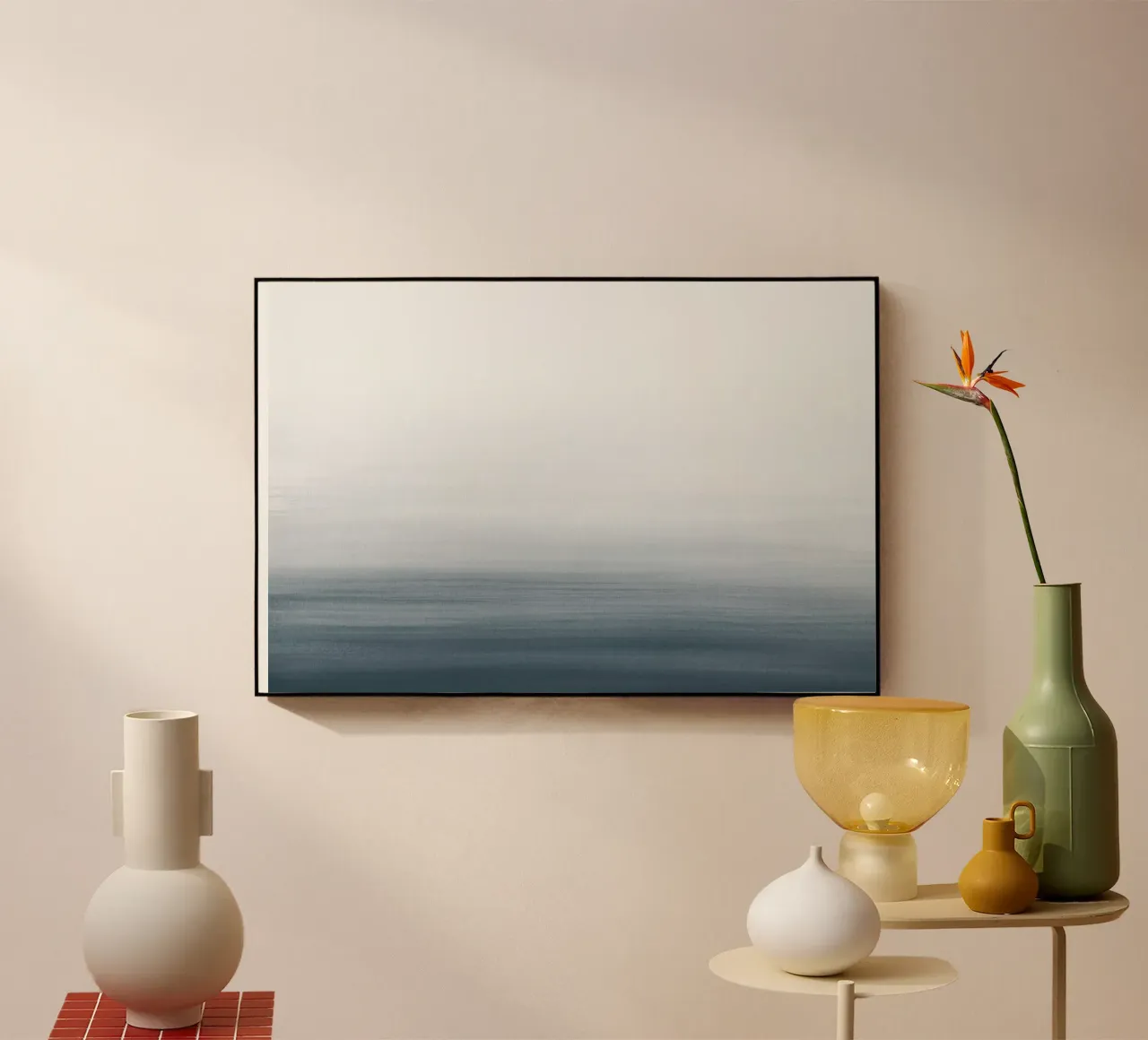 Gradiente acquerello blu scuro plexiglass da NouveauPrints