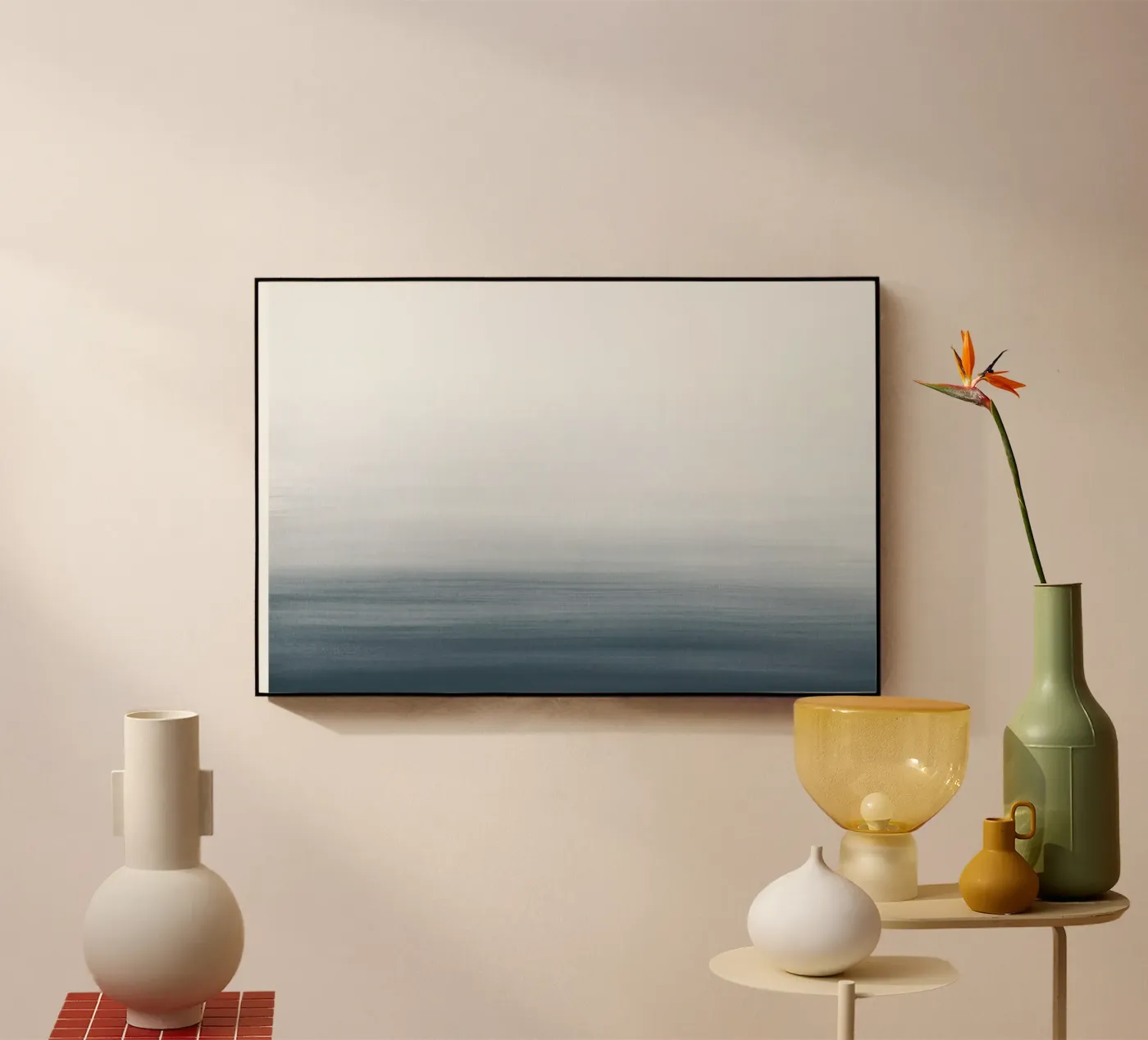 Gradiente acquerello blu scuro plexiglass da NouveauPrints