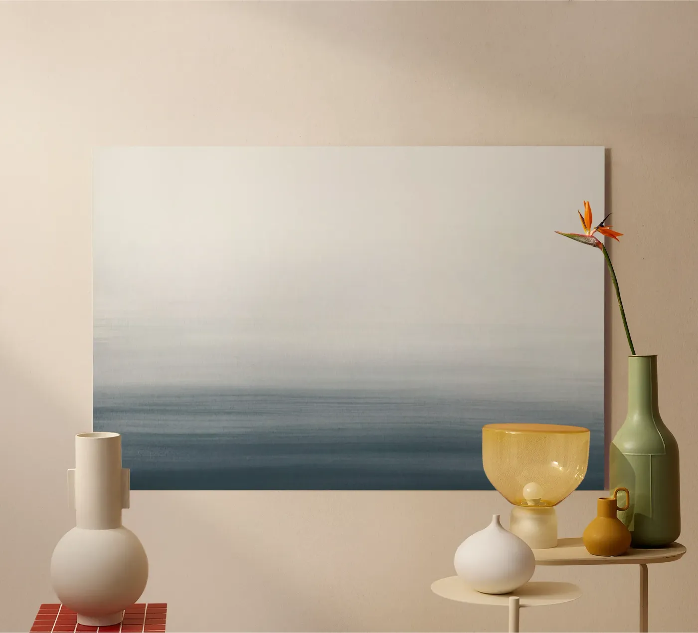 Gradiente acquerello blu scuro plexiglass da NouveauPrints