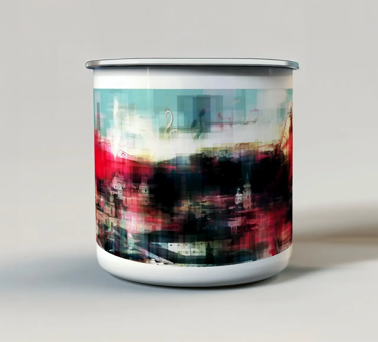 Benvenuti a Salisburgo tazza in smalto da the-witcher