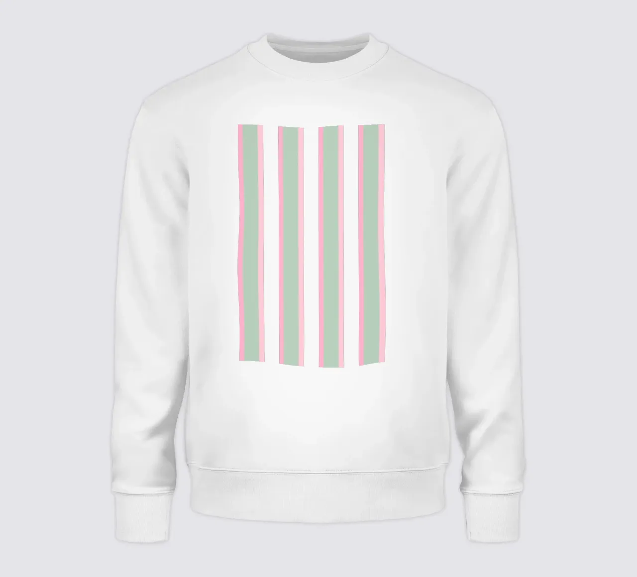 Strisce verticali verdi e rosa felpa da SilverPegasus