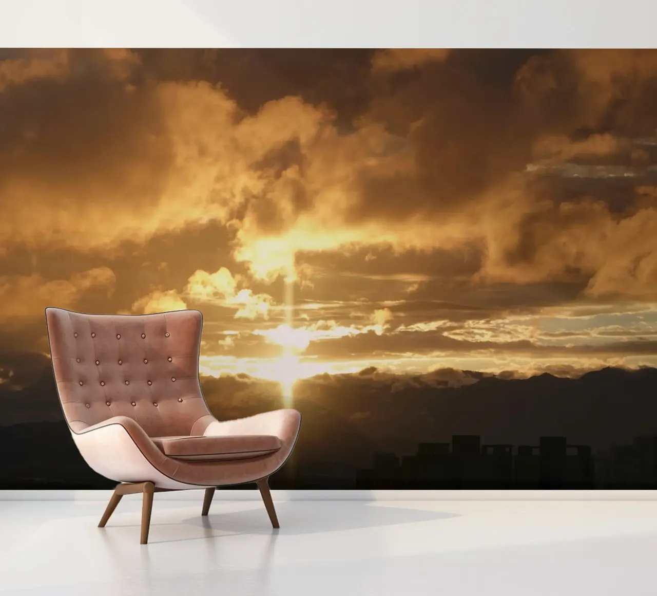 wolken bij zonsondergang fotobehang van Earthly Visions